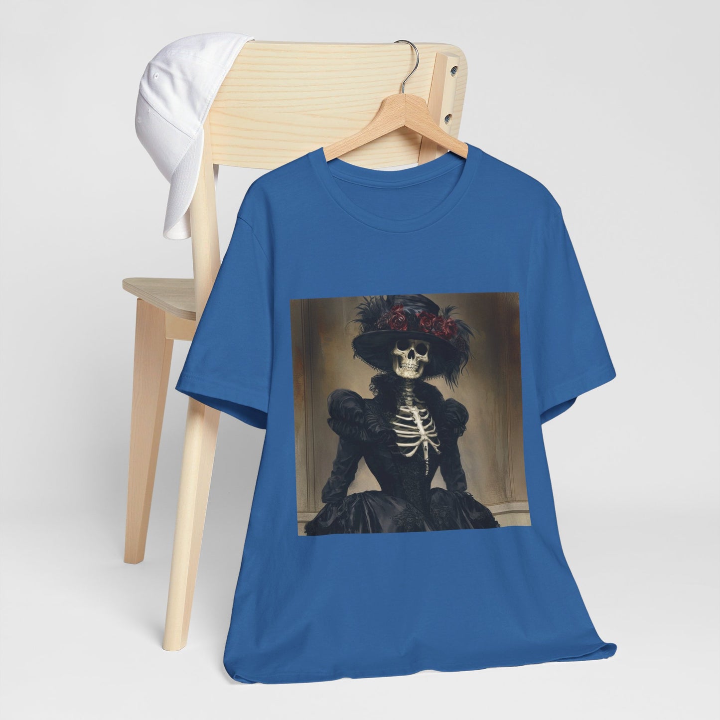 Creepy victorian Skeleton Unisex Jersey Short Sleeve Tee