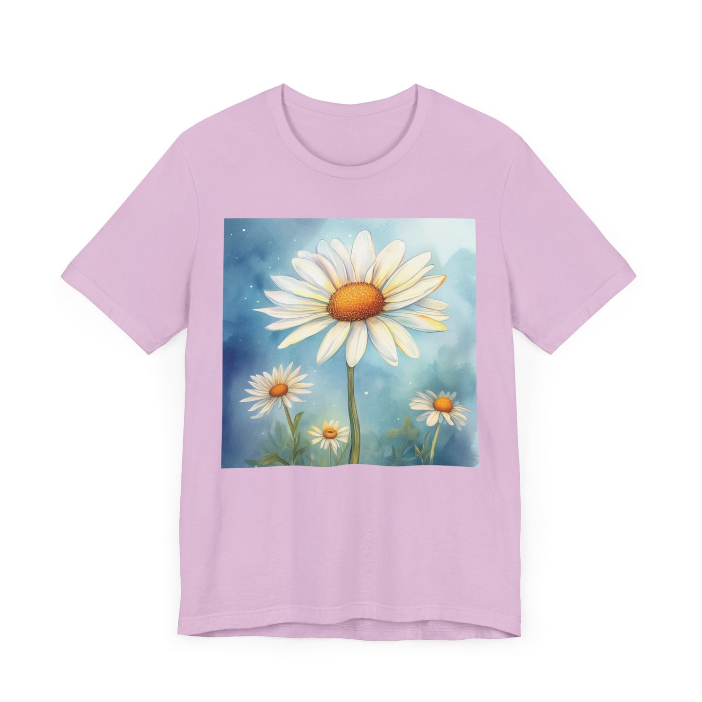Delightful Daisy Unisex Jersey Tee - Nature-Inspired Floral Design