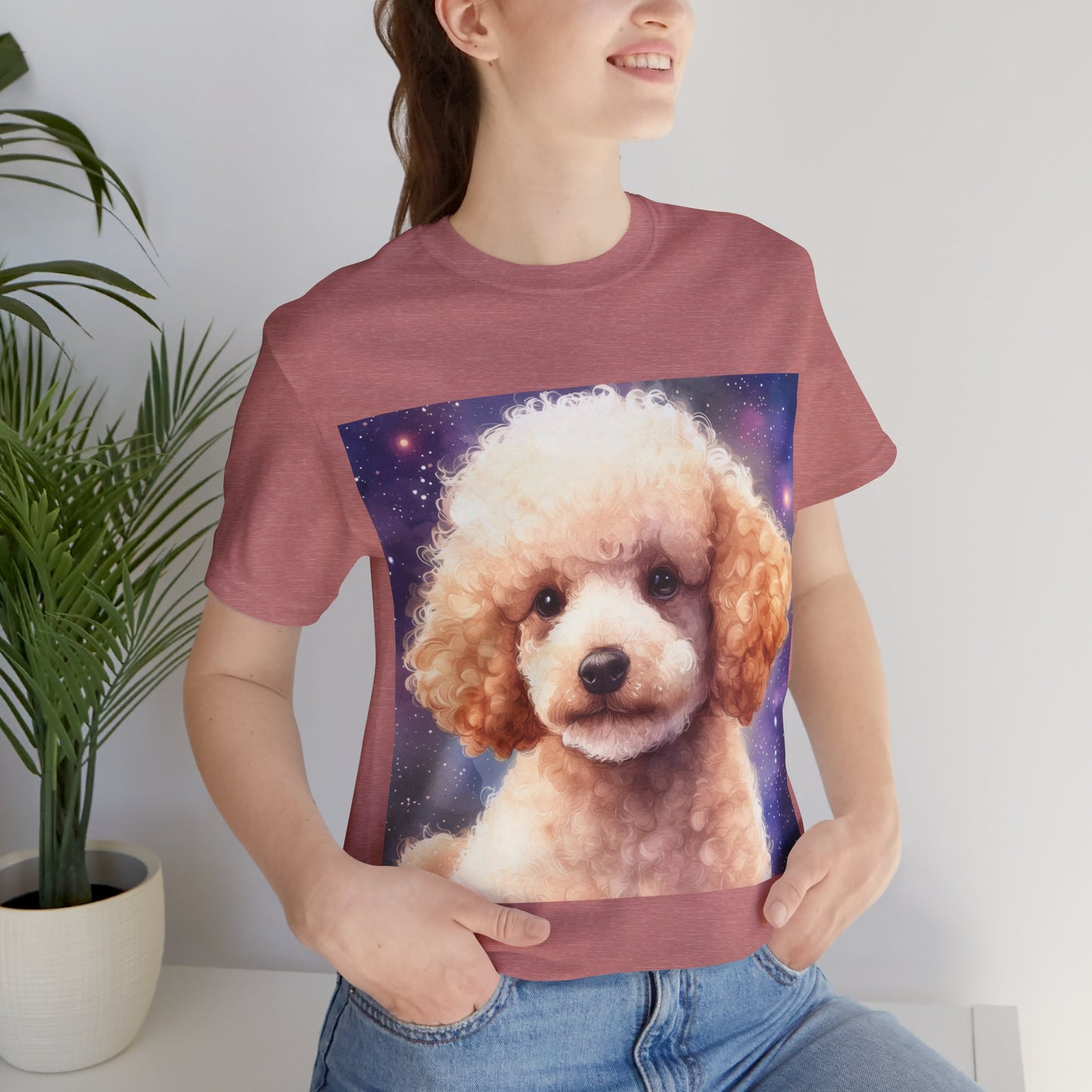 Fluffy Poodle Unisex Jersey Short Sleeve Tee