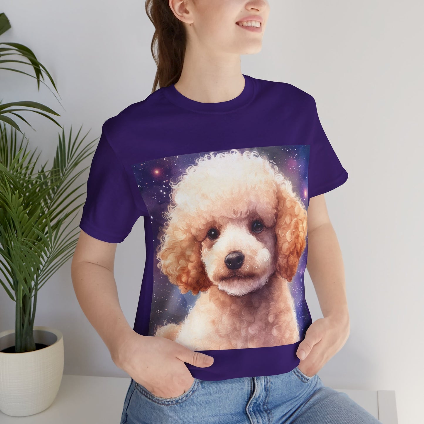Fluffy Poodle Unisex Jersey Short Sleeve Tee