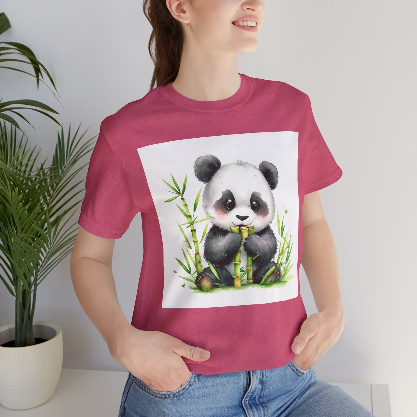 Cute Panda Snack Time Unisex T-Shirt