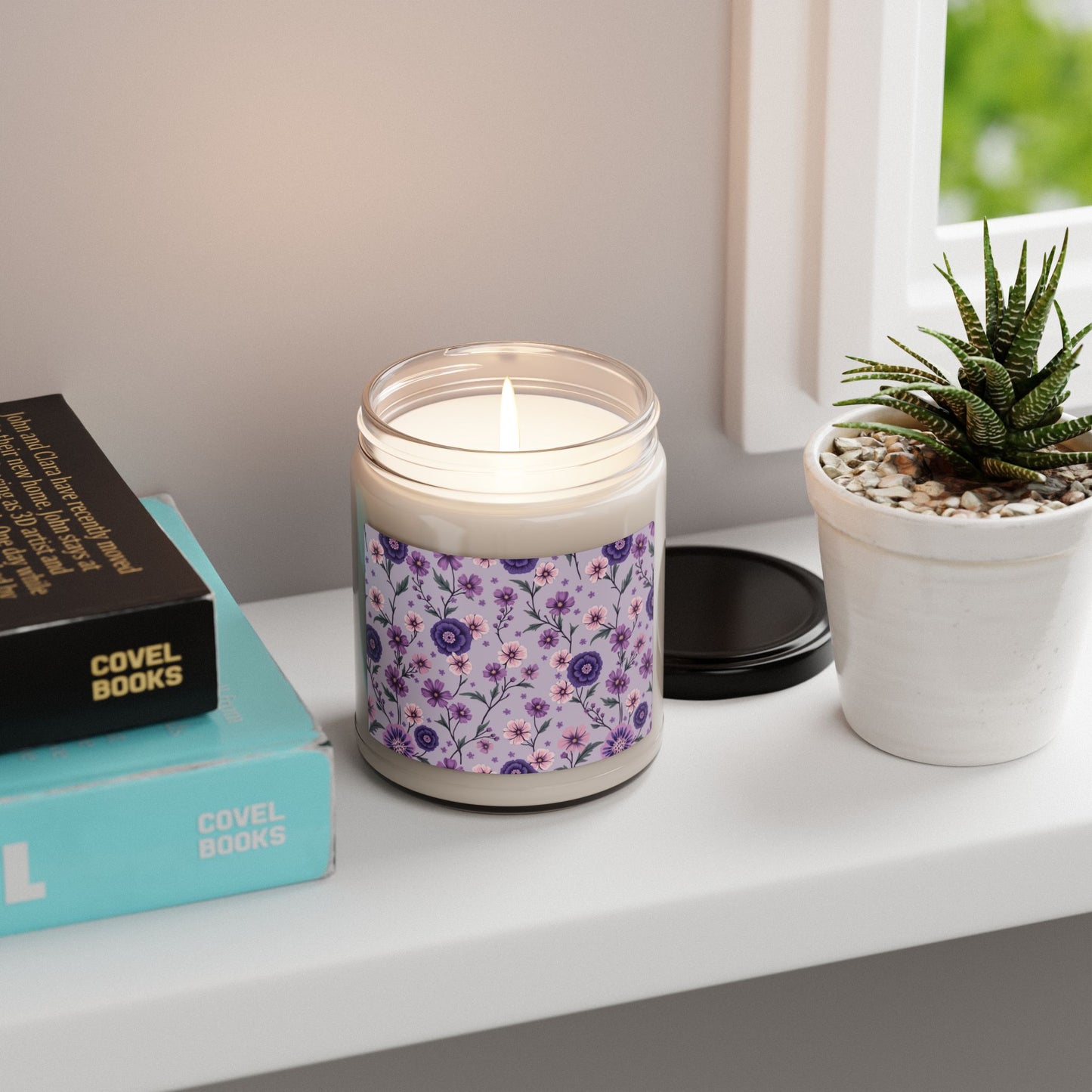 Spring Floral Scented Soy Candle - 9oz - Relaxing Home Fragrance