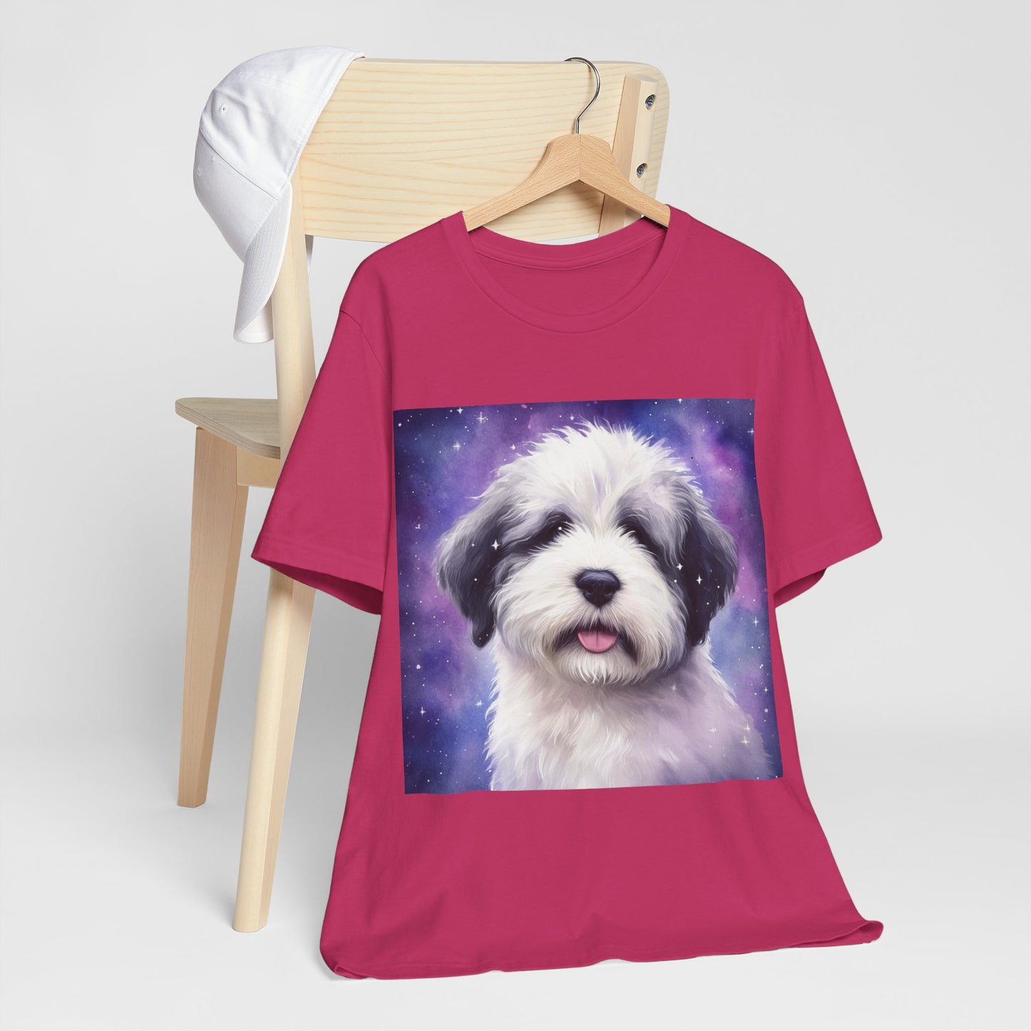 Galaxy Old English Sheepdog Unisex Jersey Short Sleeve Tee