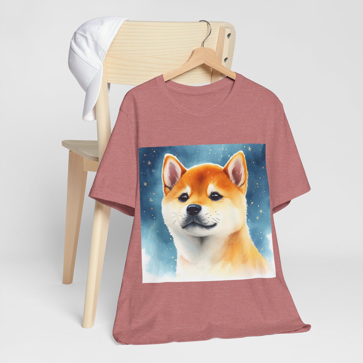 Starry Shiba Inu Unisex Jersey Short Sleeve Tee