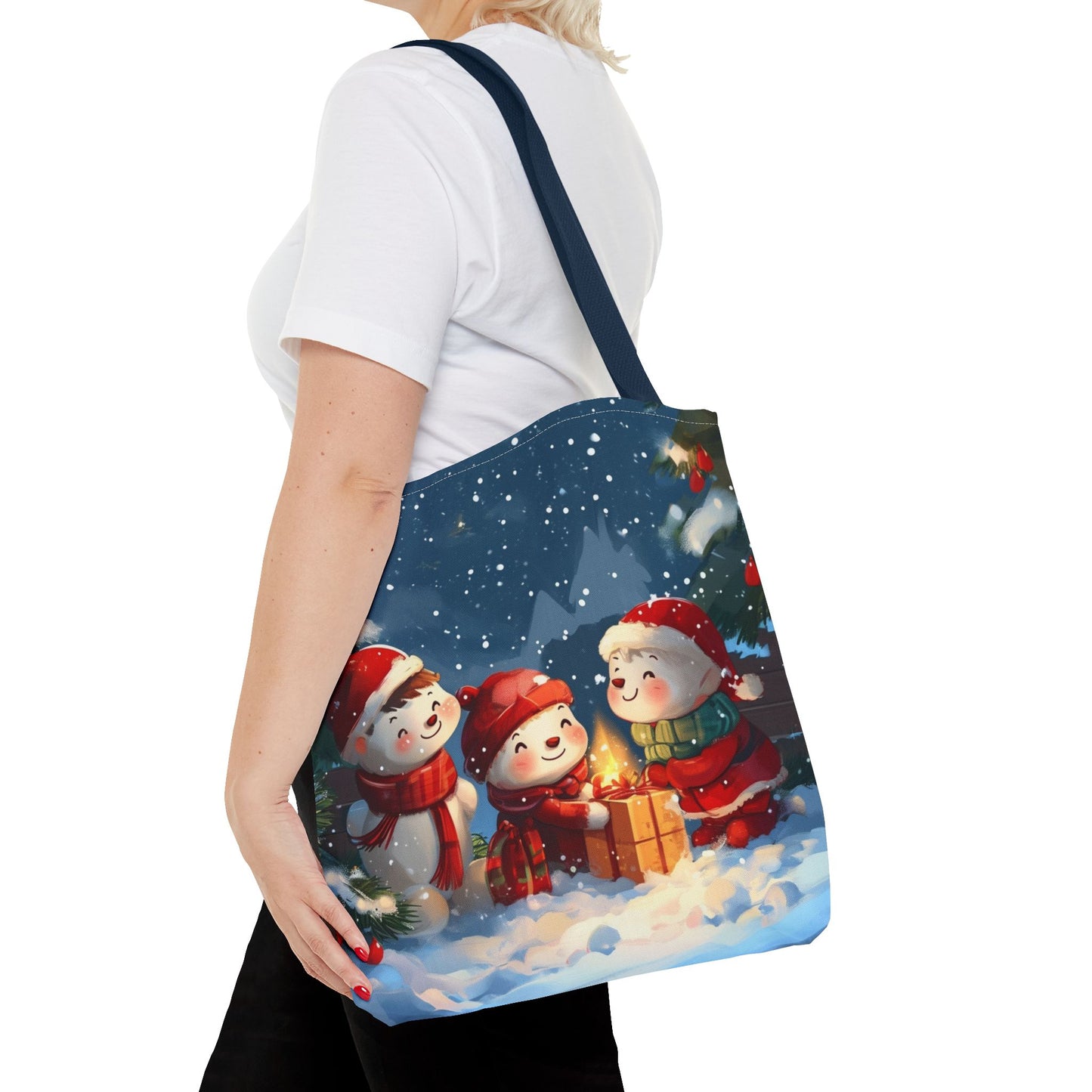 Snowman Family Tote Bag (AOP)