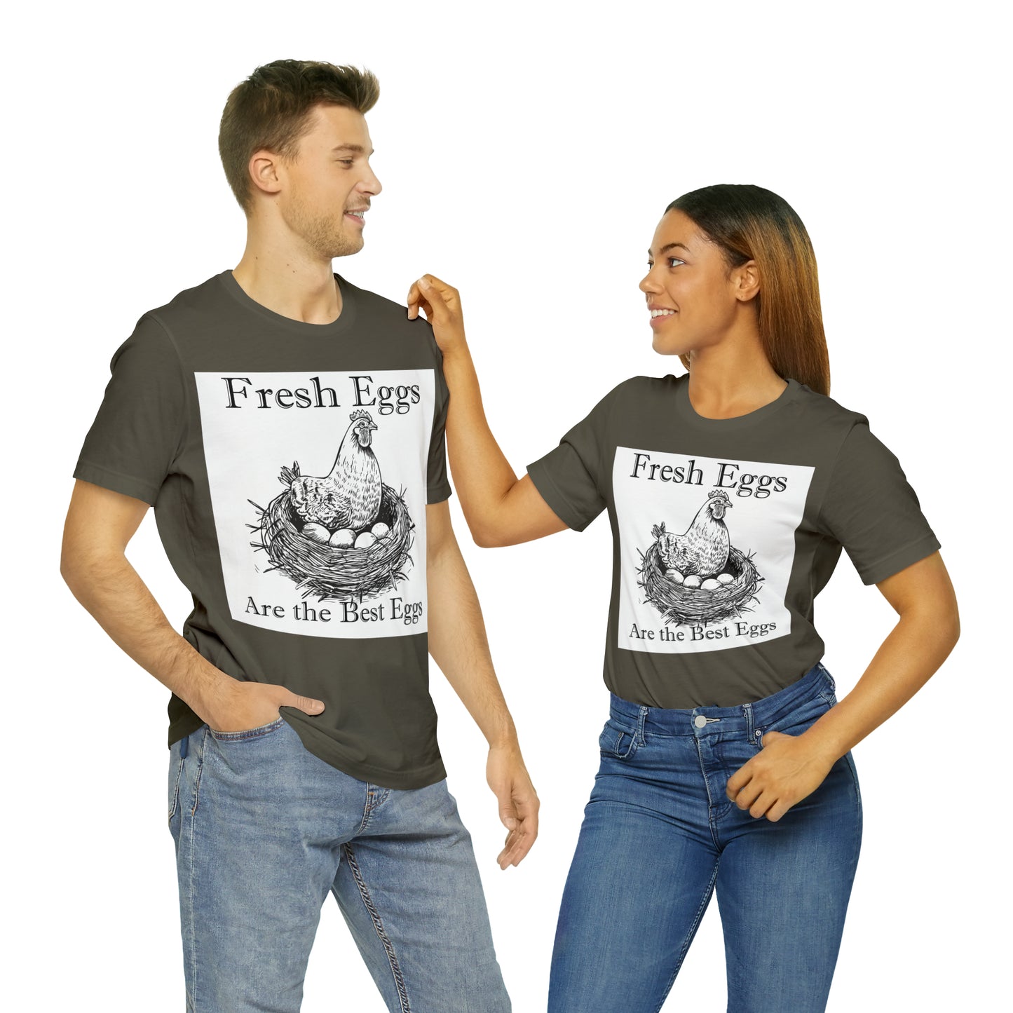 Fresh Eggs Unisex Jersey Short Sleeve Tee