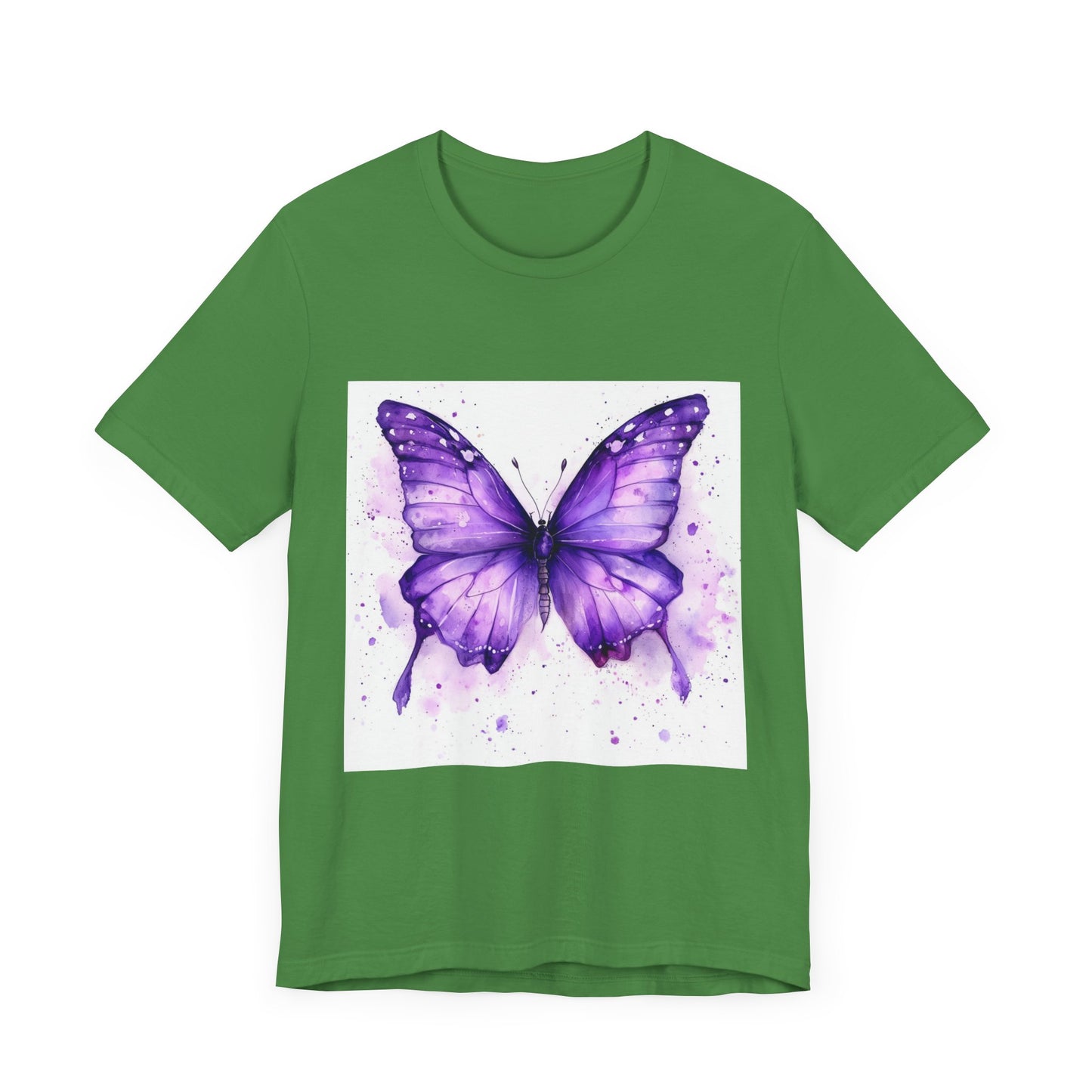 Purple Butterfly Dreams Unisex Jersey Tee - Inspirational Garden Apparel