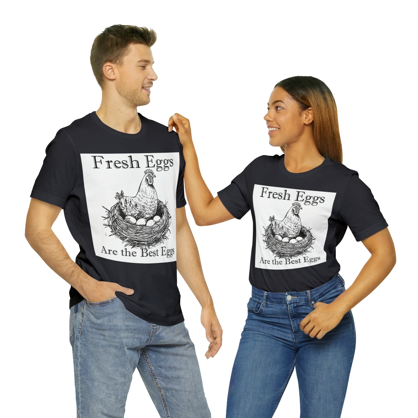 Fresh Eggs Unisex Jersey Short Sleeve Tee