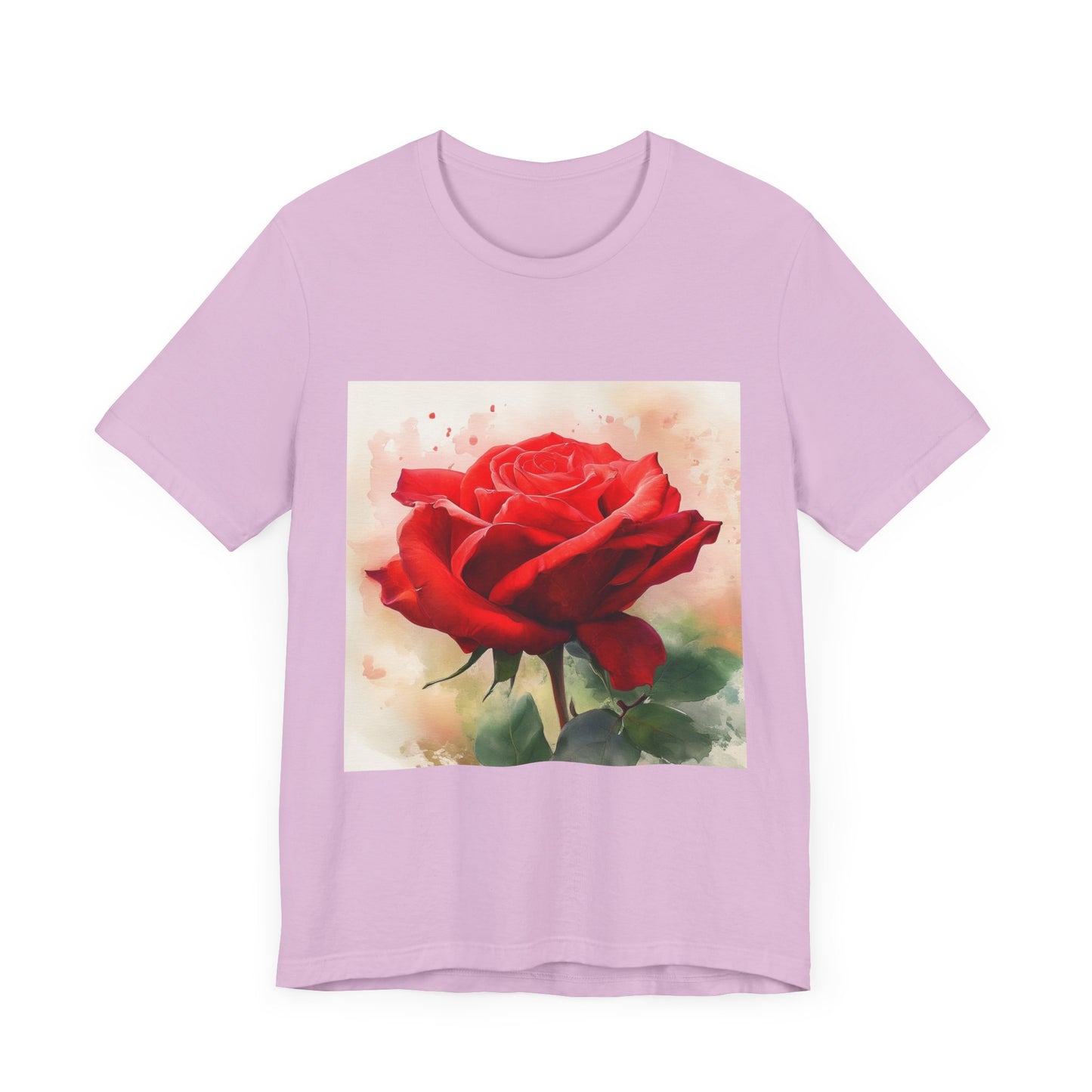 Ruby Bliss Unisex Short Sleeve Tee - Floral Art Top for Nature Lovers