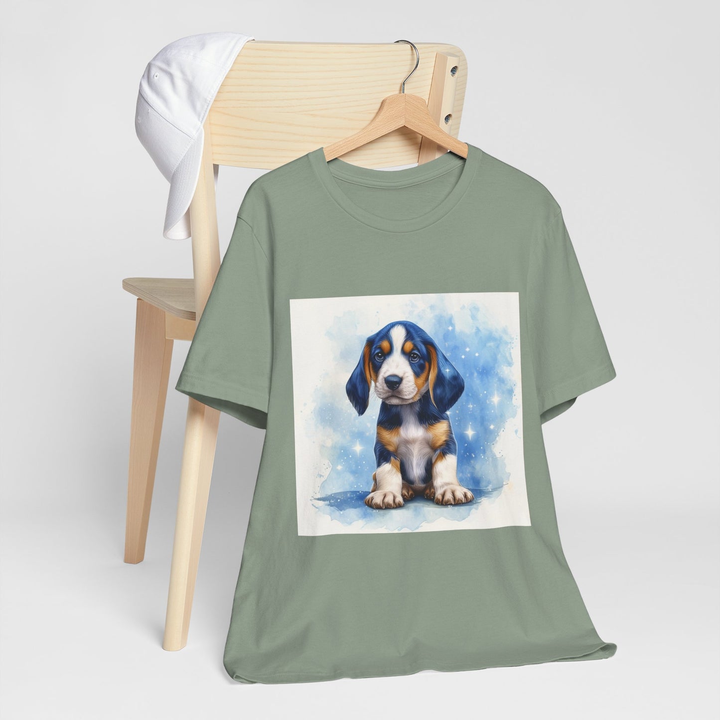 Blue Tick Puppy Unisex Jersey Short Sleeve Tee