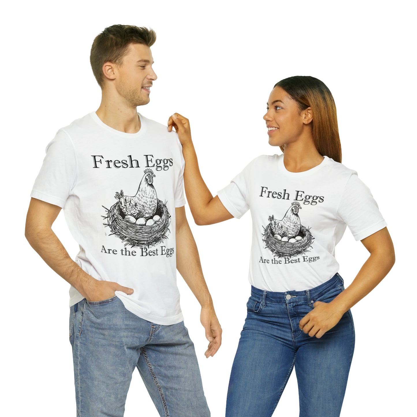 Fresh Eggs Unisex Jersey Short Sleeve Tee