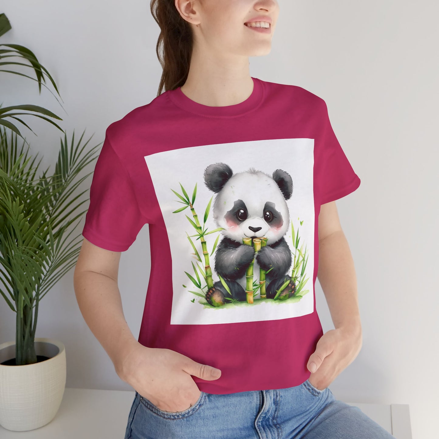 Cute Panda Snack Time Unisex T-Shirt