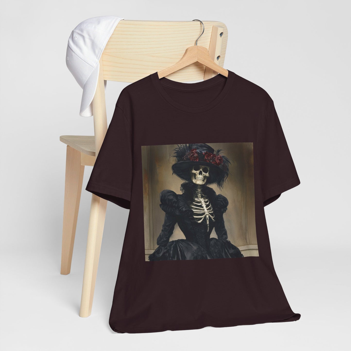 Creepy victorian Skeleton Unisex Jersey Short Sleeve Tee