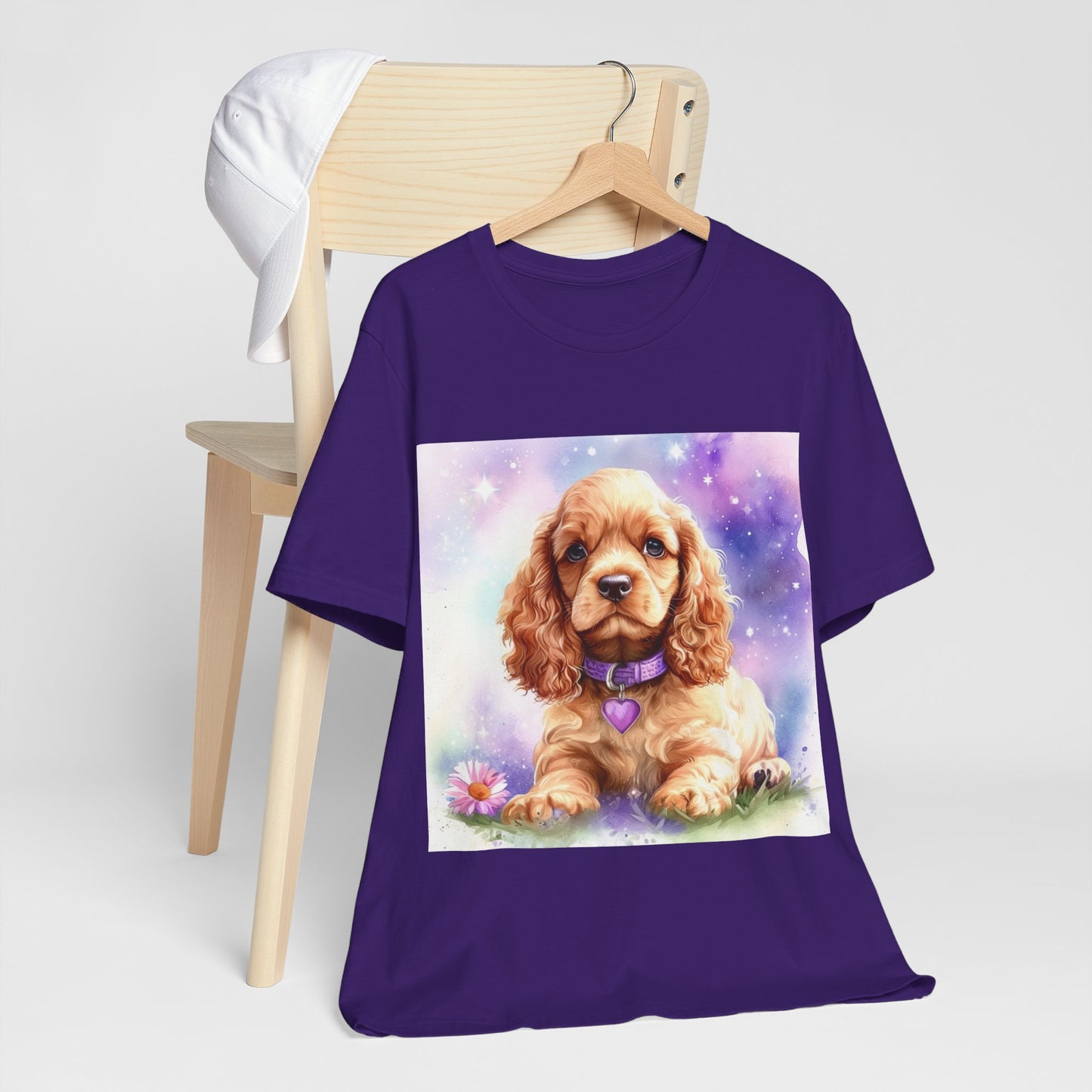 Cute Cocker Spaniel Unisex Jersey Short Sleeve Tee