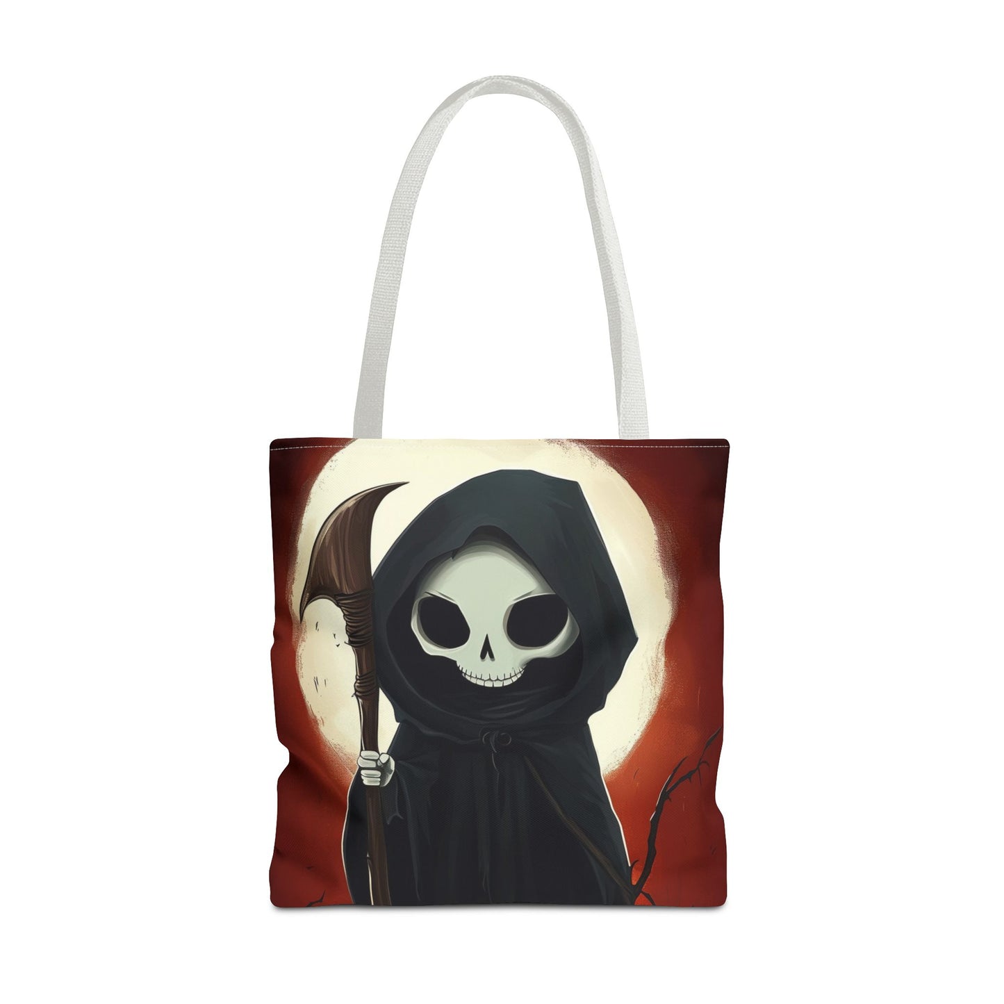 Cute Grim Reaper Tote Bag (AOP)