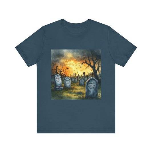 Cemetery Sunset Unisex Jersey Short Sleeve Tee