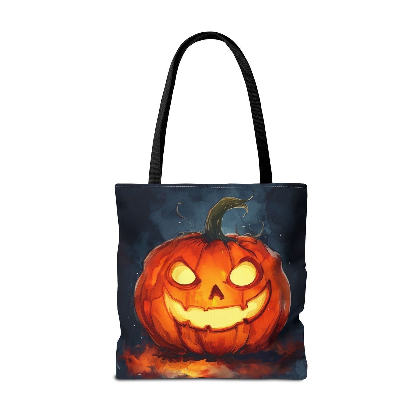 Cute Creepy Jack o Lantern Tote Bag (AOP)