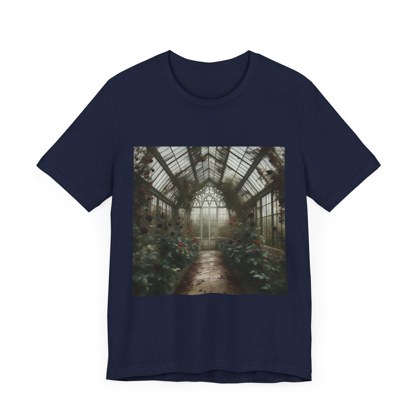 Gothic Roses Greenhouse Unisex Jersey Short Sleeve Tee