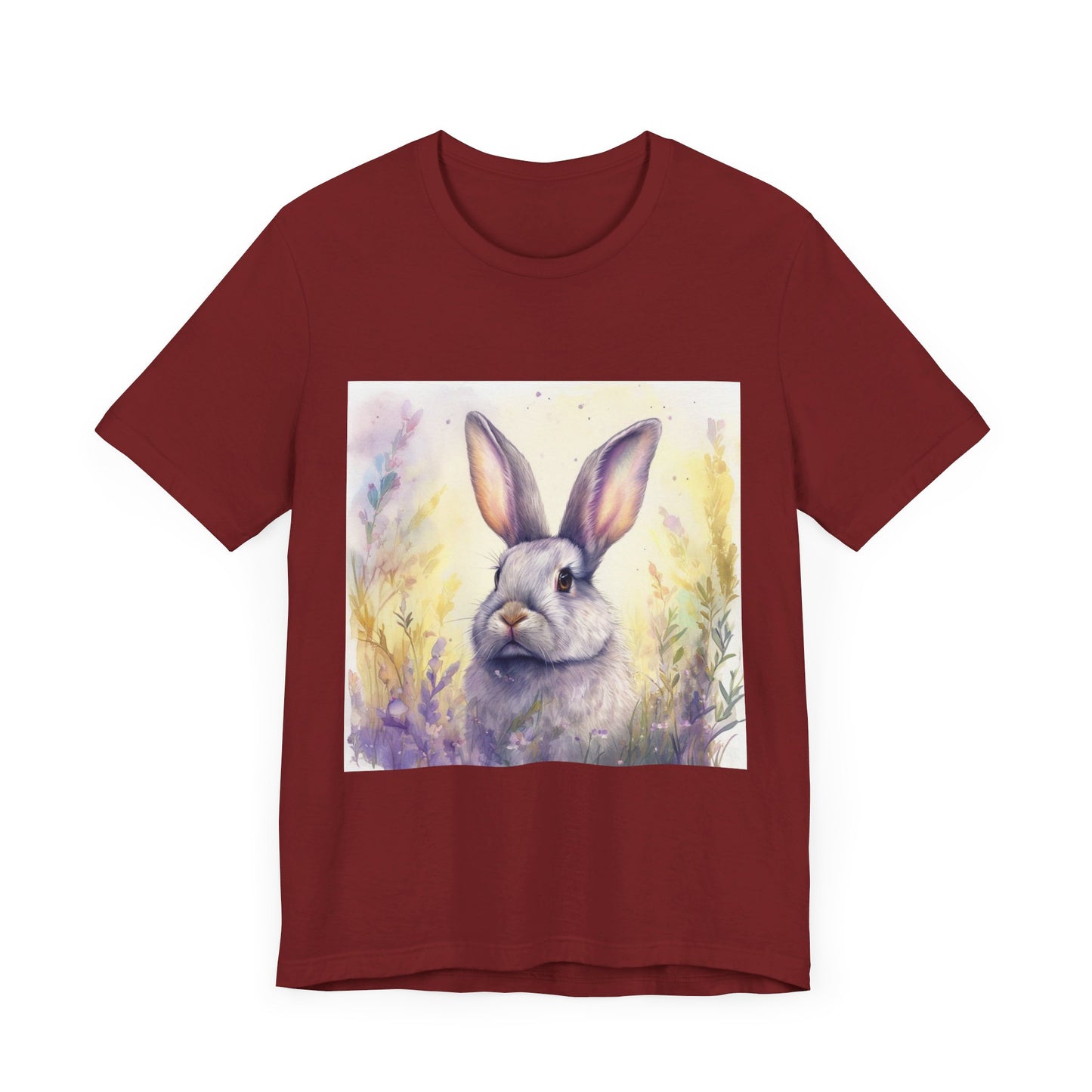 Realistic Cute Bunny Unisex Jersey Short Sleeve Tee