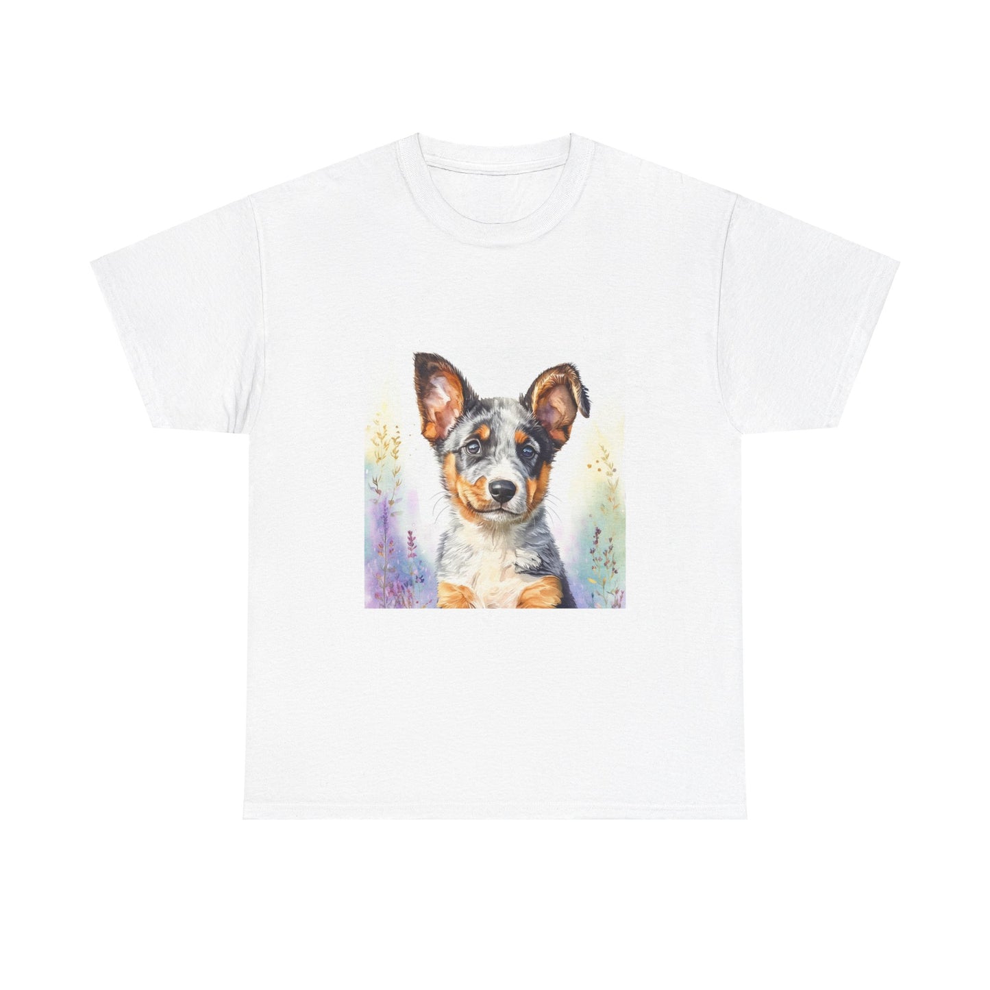 Australian Cattle Dog Puppy Unisex Heavy Cotton Tee