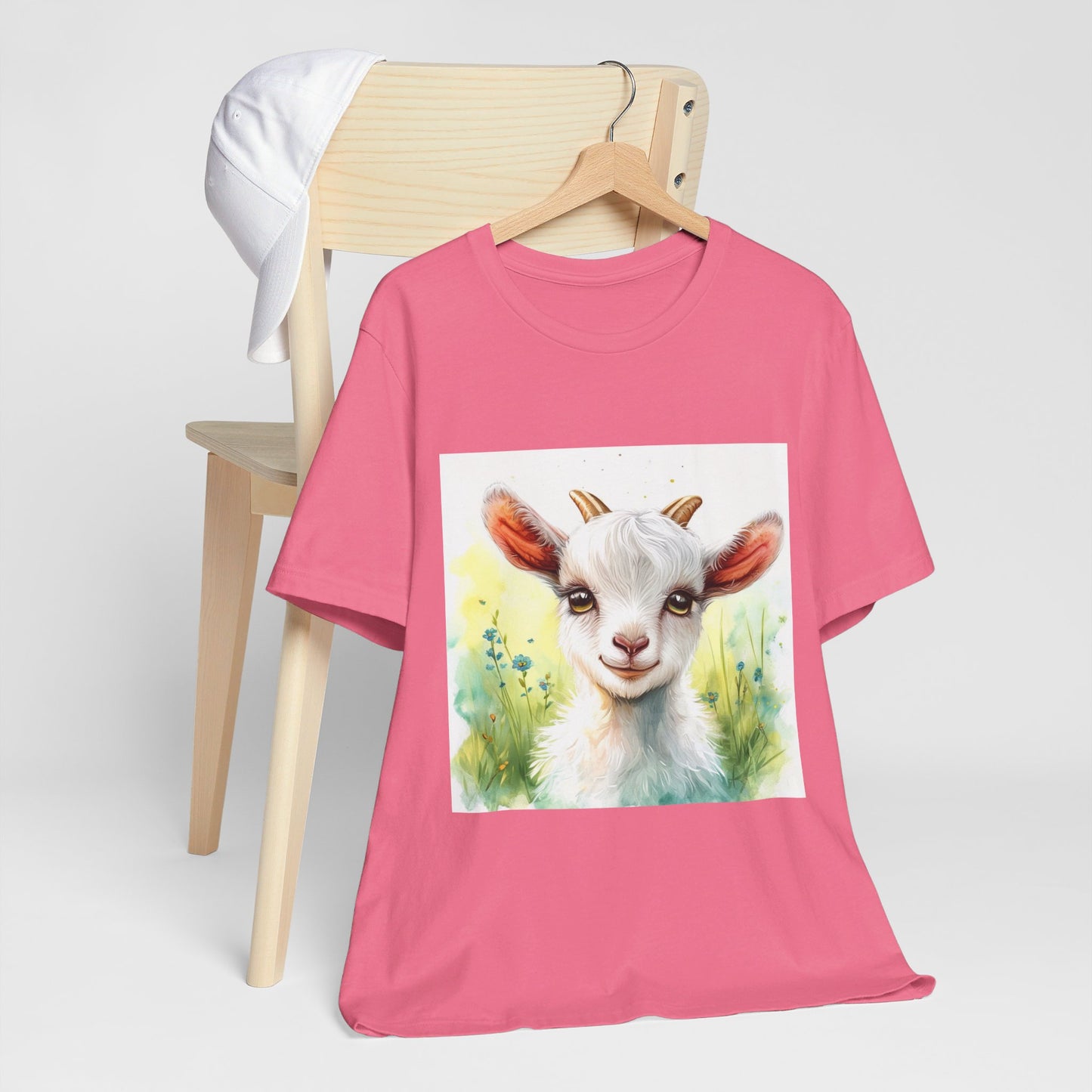 Cute Cartoon Goat Unisex Jersey Short Sleeve Tee