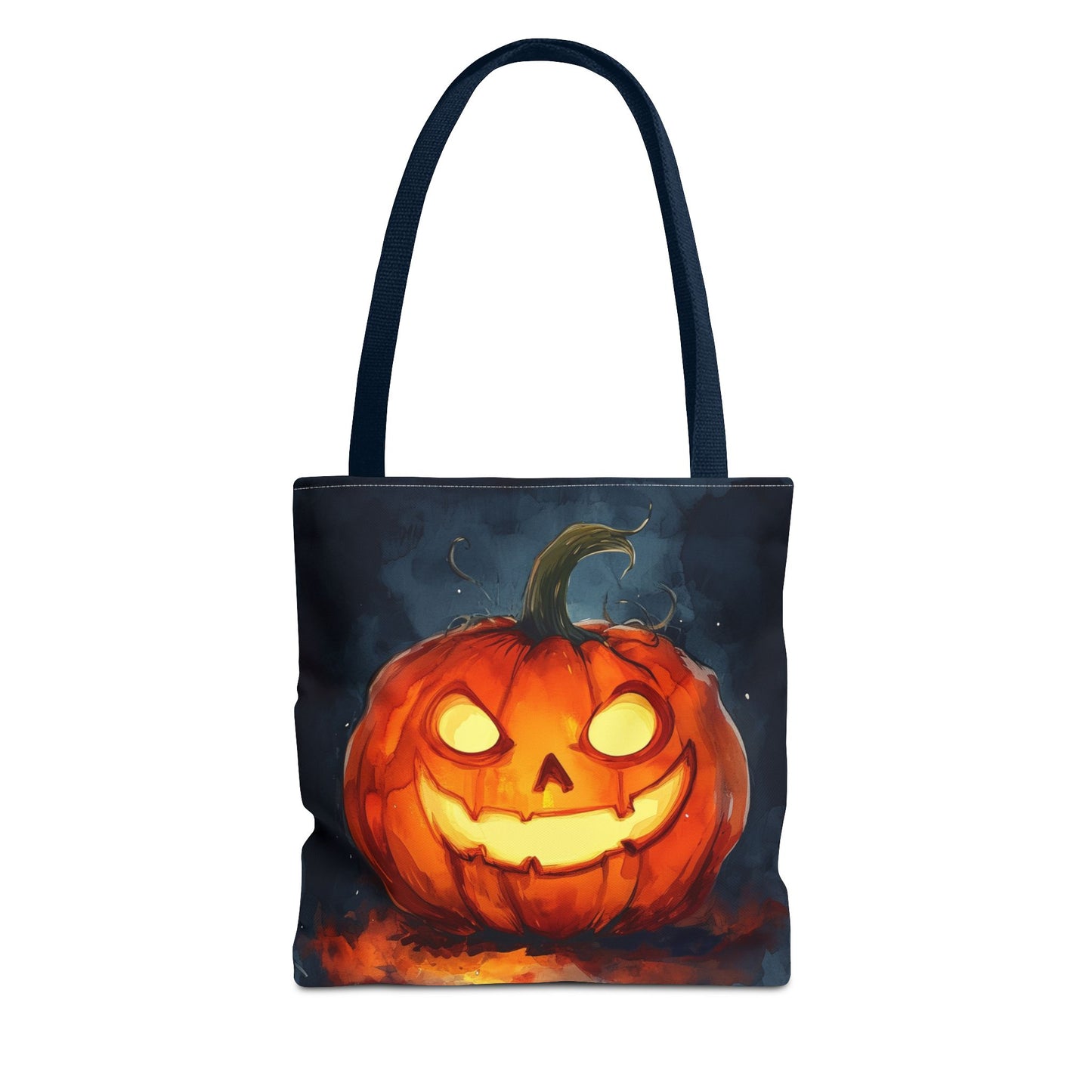 Cute Creepy Jack o Lantern Tote Bag (AOP)