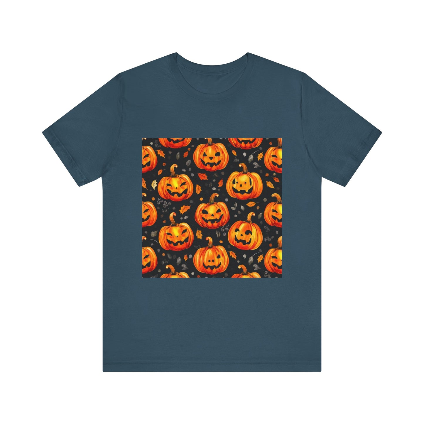 Cute Pumpkin Pattern Unisex Jersey Short Sleeve Tee