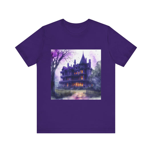 Haunted House Unisex Jersey Short Sleeve Tee