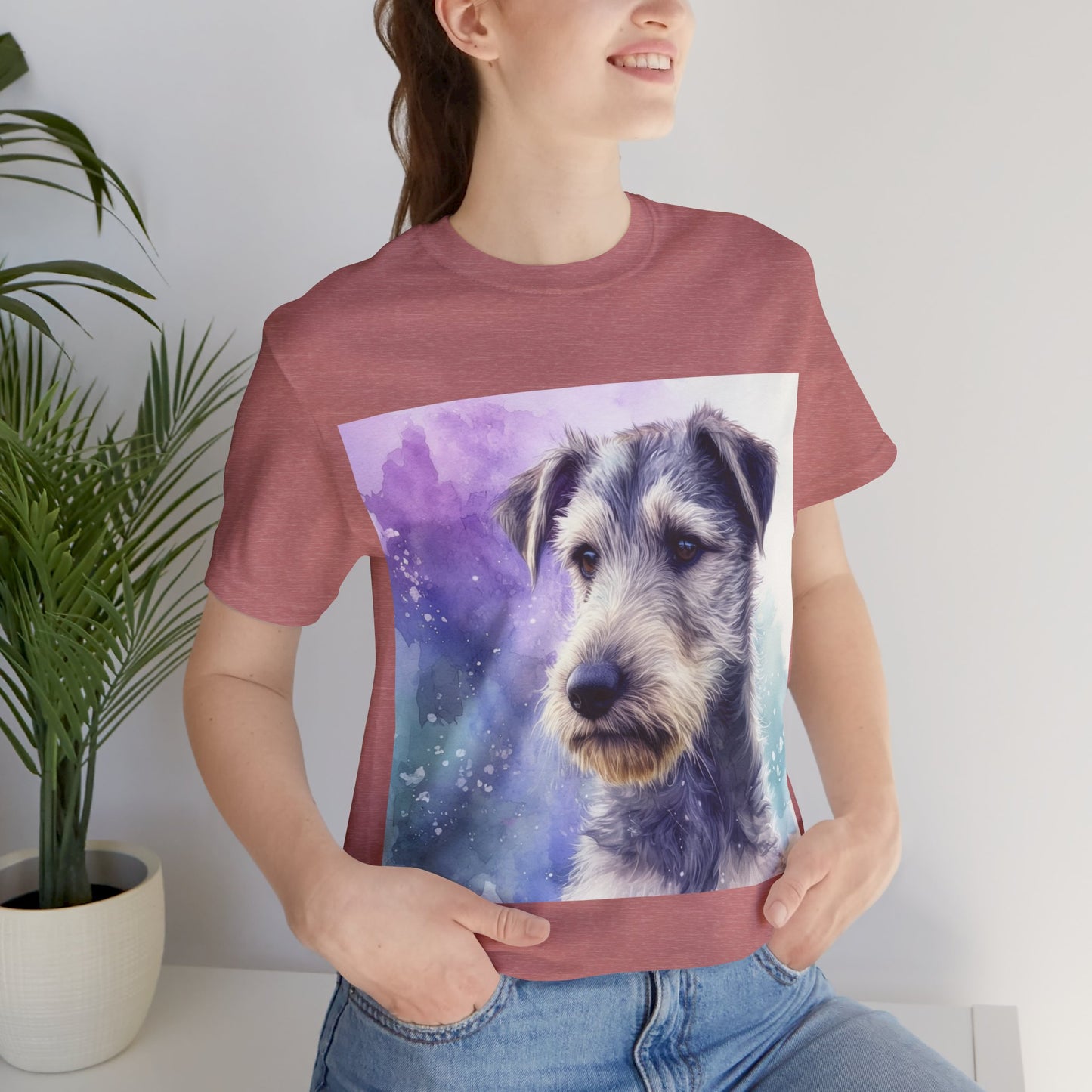 Galaxy Irish Wolfhound Unisex Jersey Short Sleeve Tee