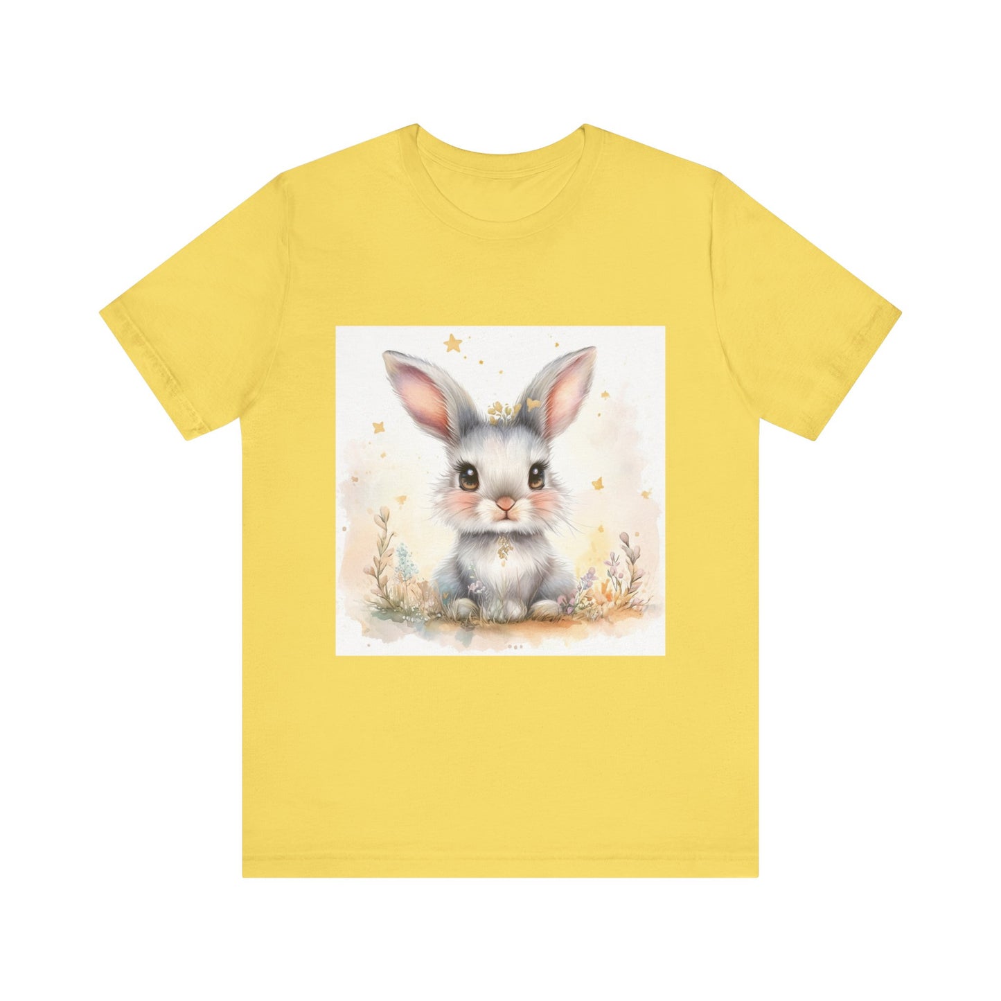 Cute fluffy bunny Unisex Jersey Short Sleeve Tee