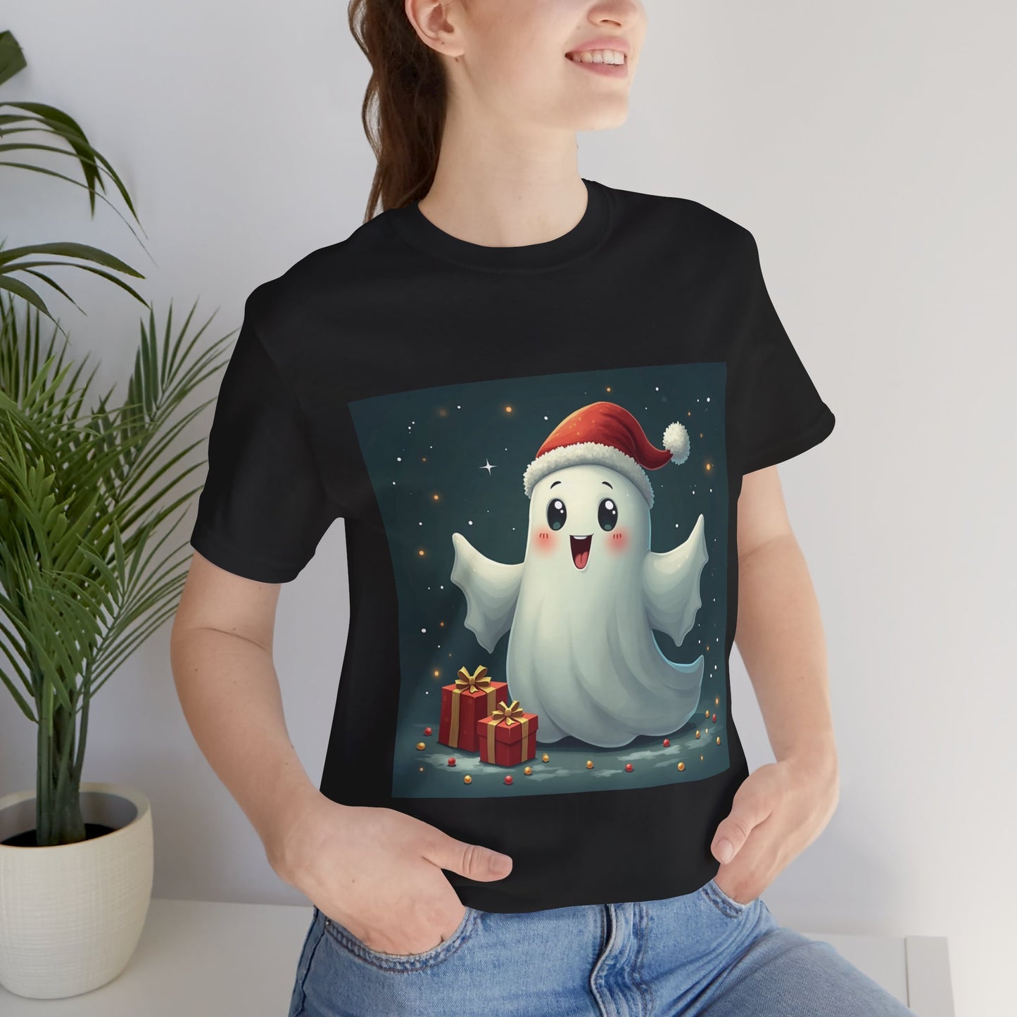 Christmas Presents Ghost Unisex Jersey Tee