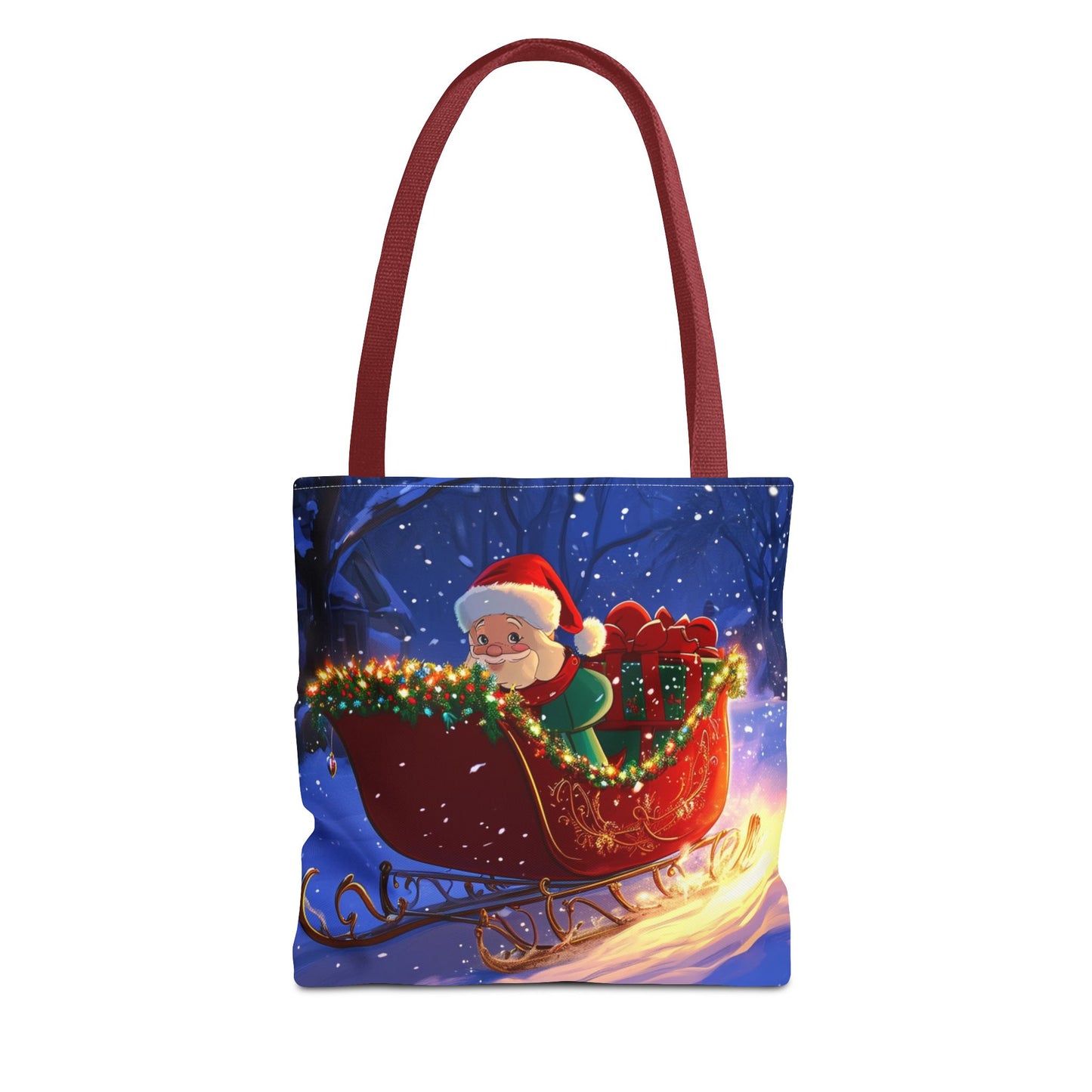 Cute Cartoon Santa Tote Bag (AOP)