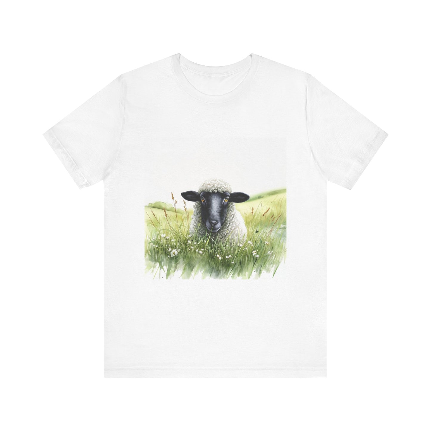 Cute Sheep Unisex Jersey Short Sleeve Tee