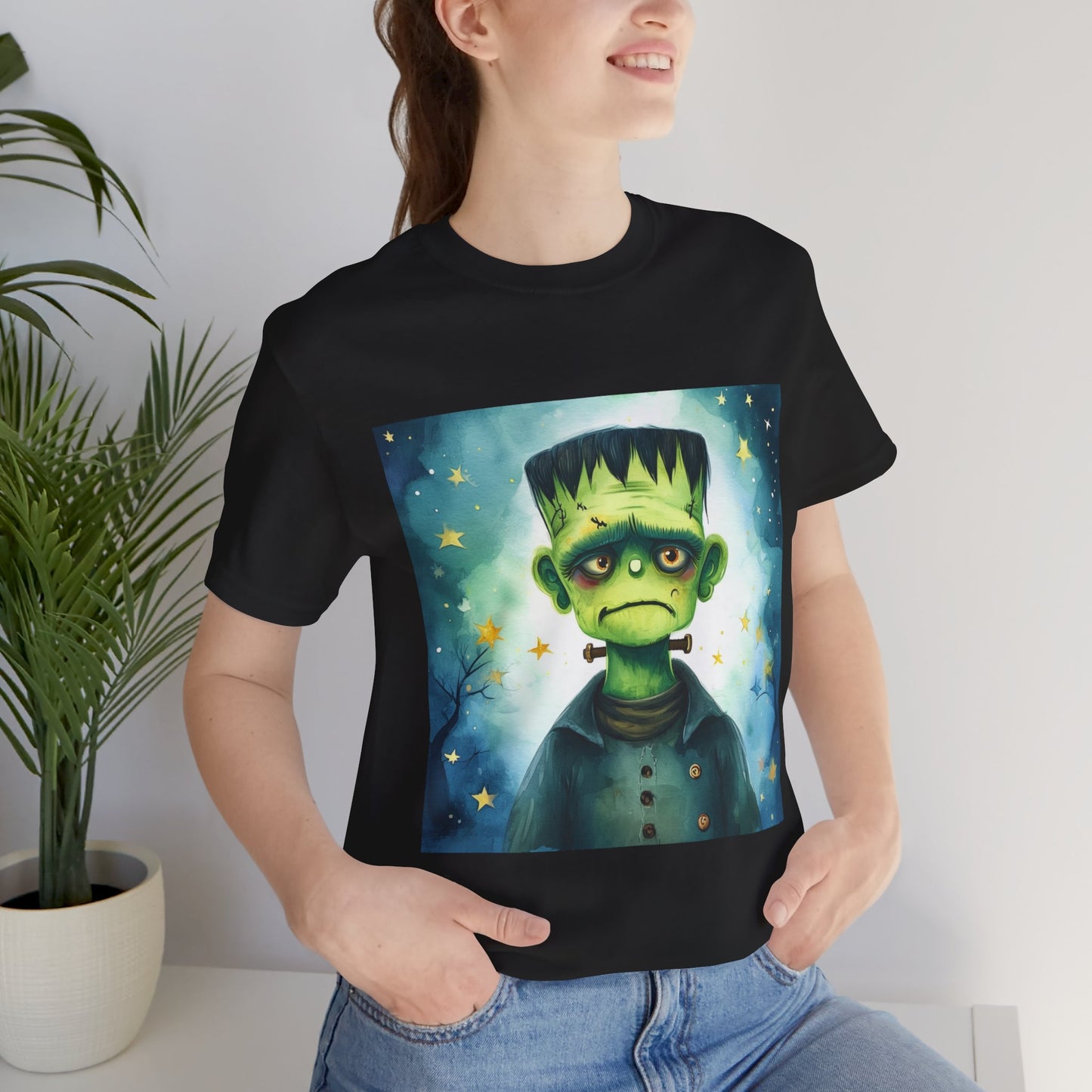 Cute Frankenstein Monster Unisex Jersey Short Sleeve Tee