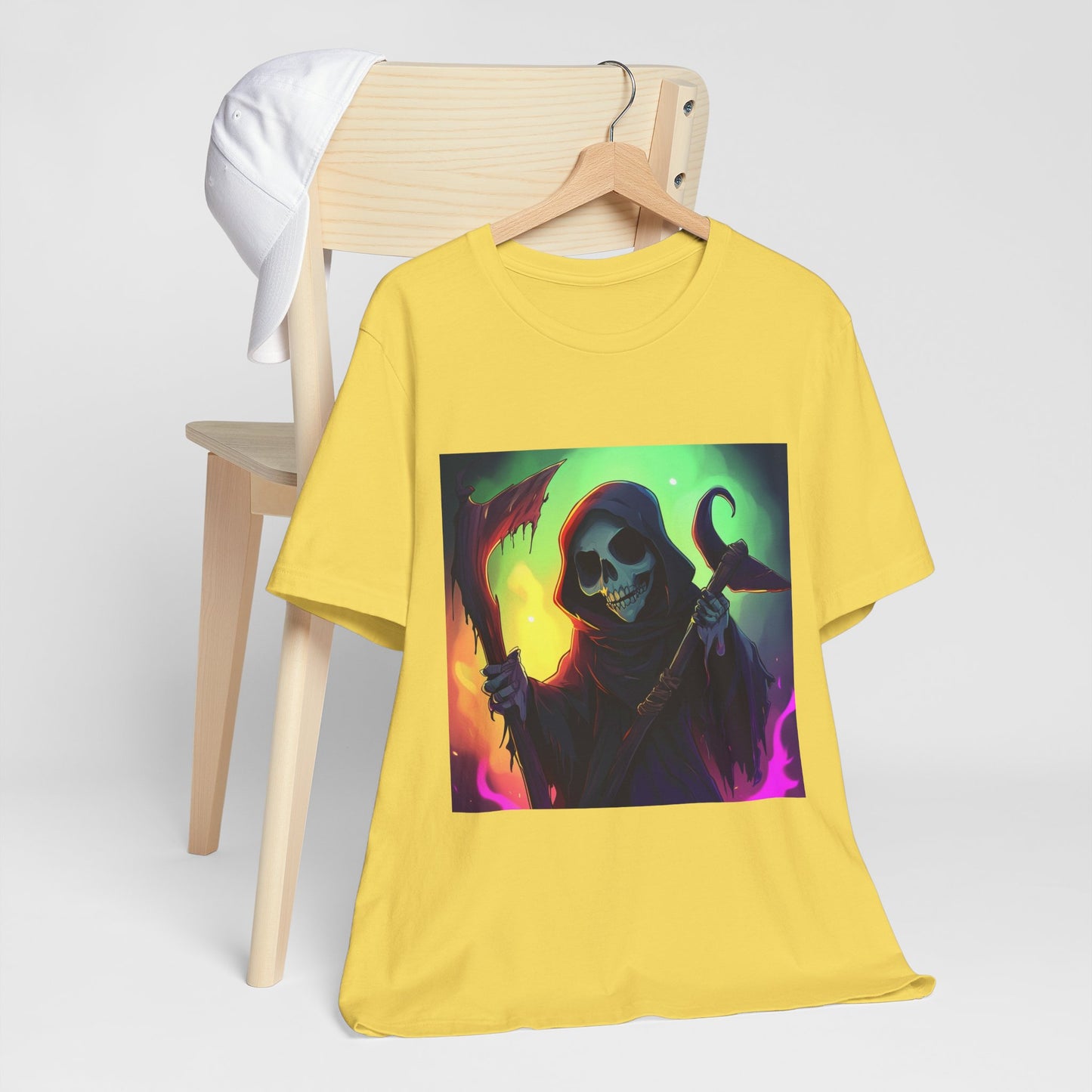 Colorful Grim Reaper Unisex Jersey Short Sleeve Tee