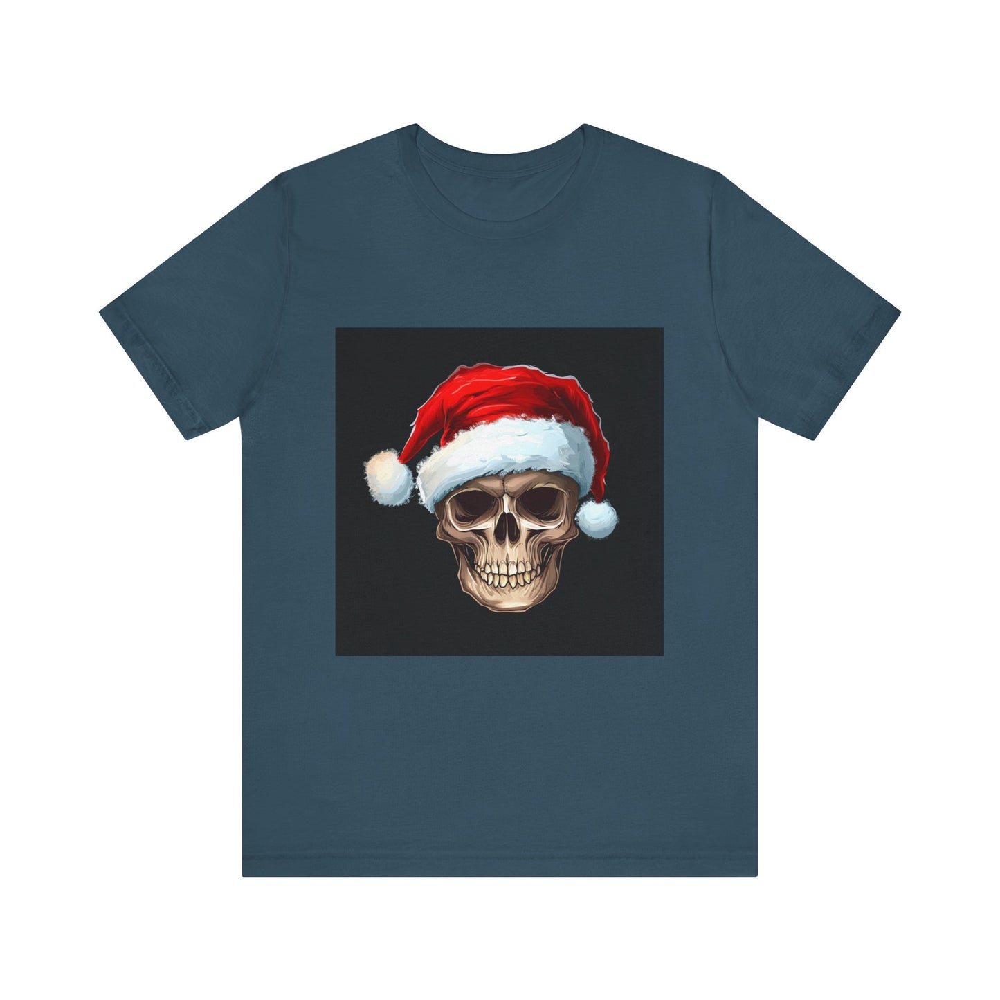 Santa Hat Skull Unisex Jersey Tee