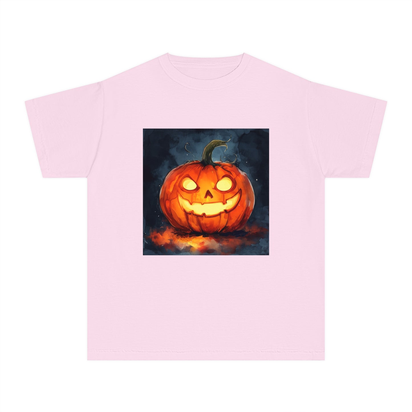 Cute Creepy Jack o' Lantern Youth Midweight Tee