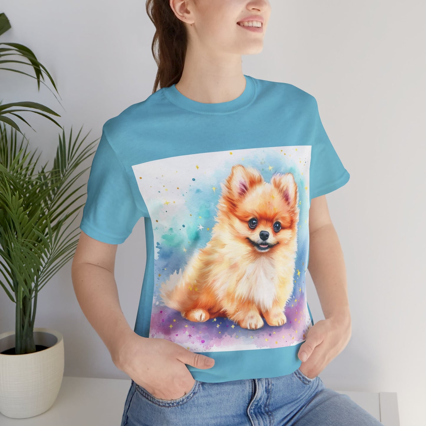 Pomeranian Unisex Jersey Short Sleeve Tee