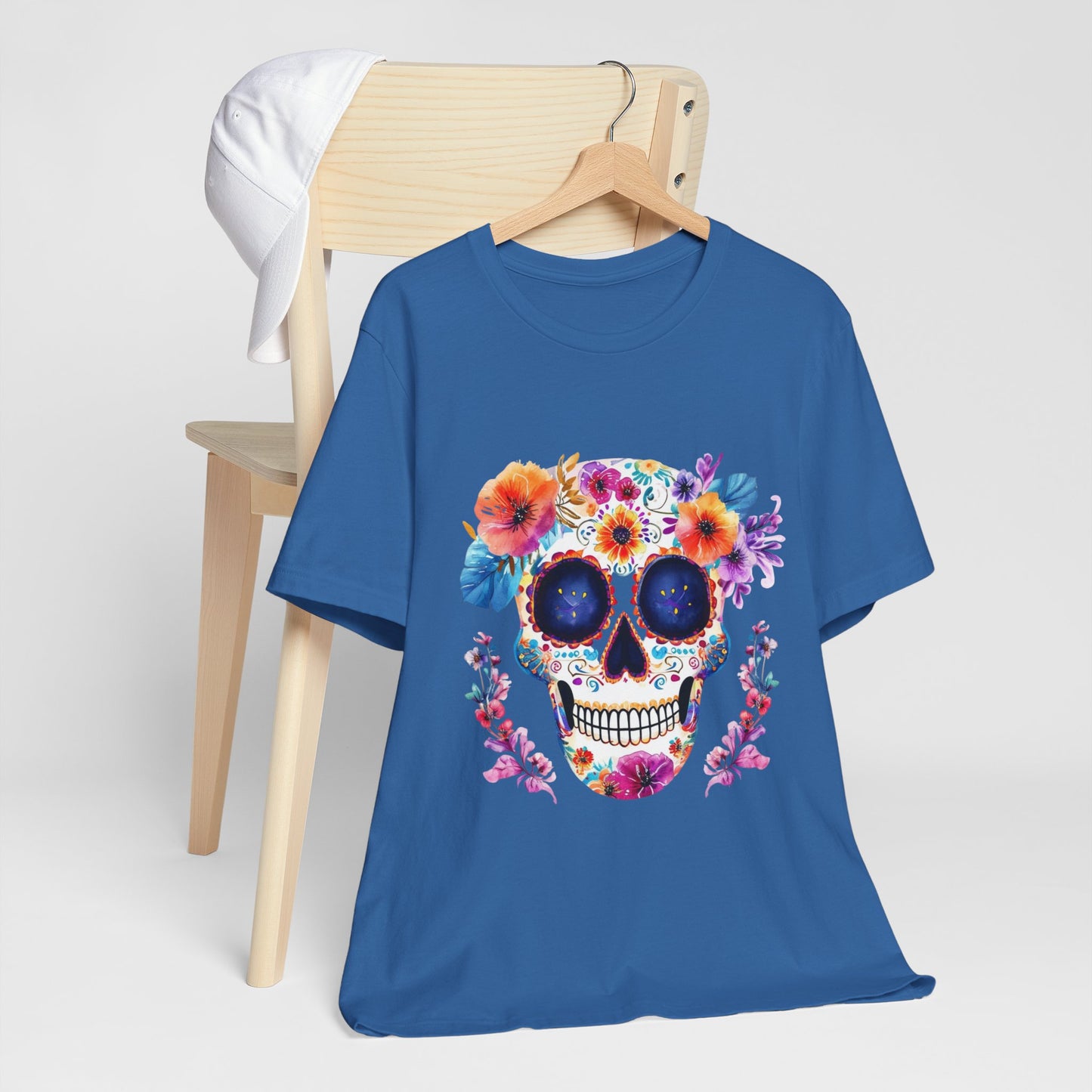 Day of the dead sugar skull Unisex Jersey Short Sleeve Tee