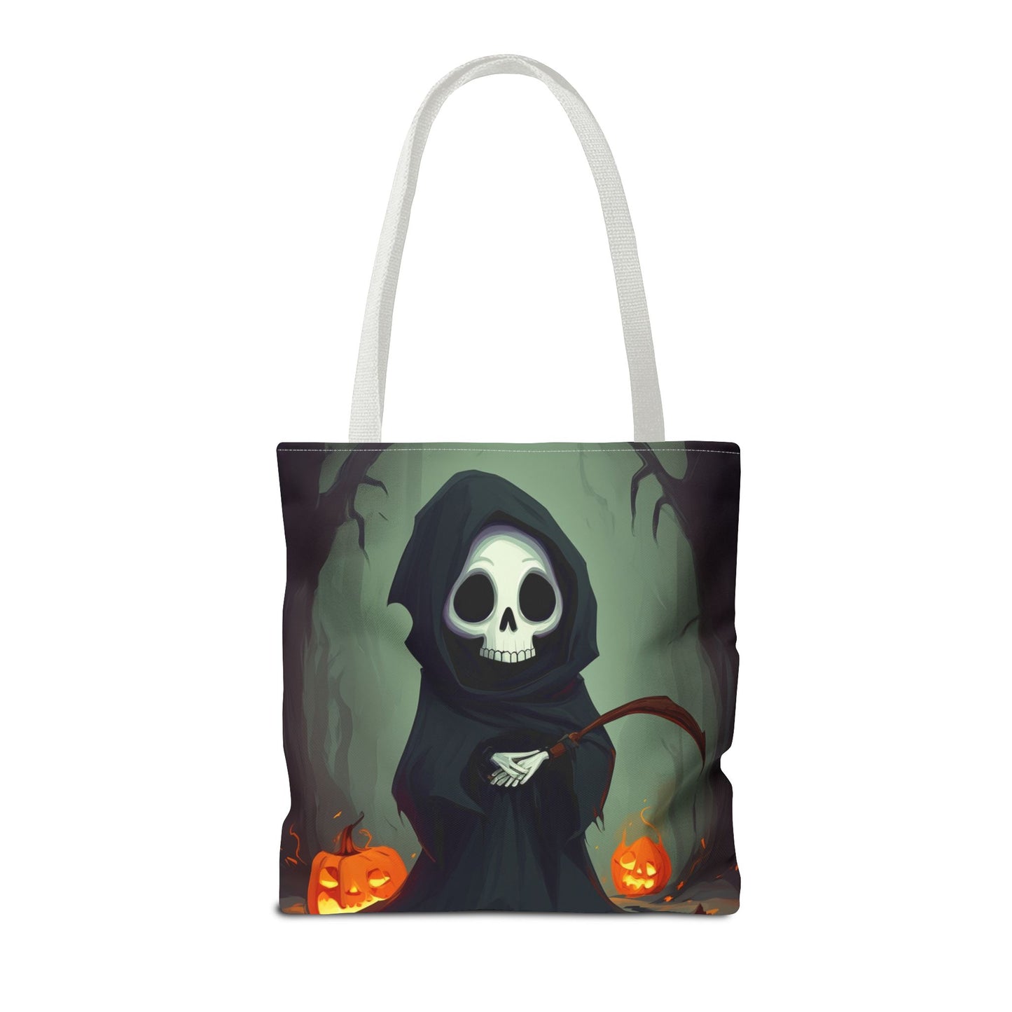 Spooky Forest Grim Reaper Tote Bag (AOP)