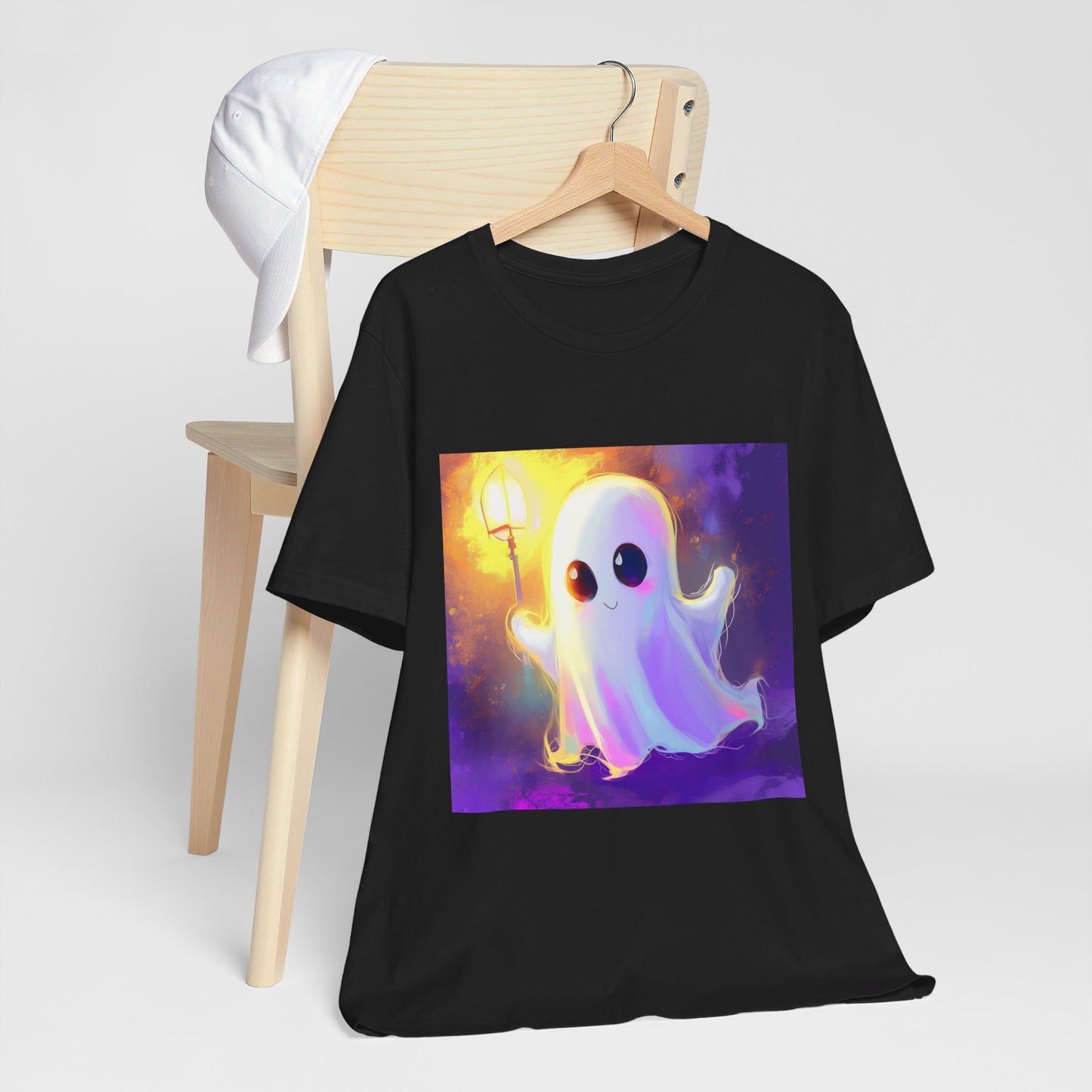 Cute Cartoon Ghost Unisex Jersey Short Sleeve Tee