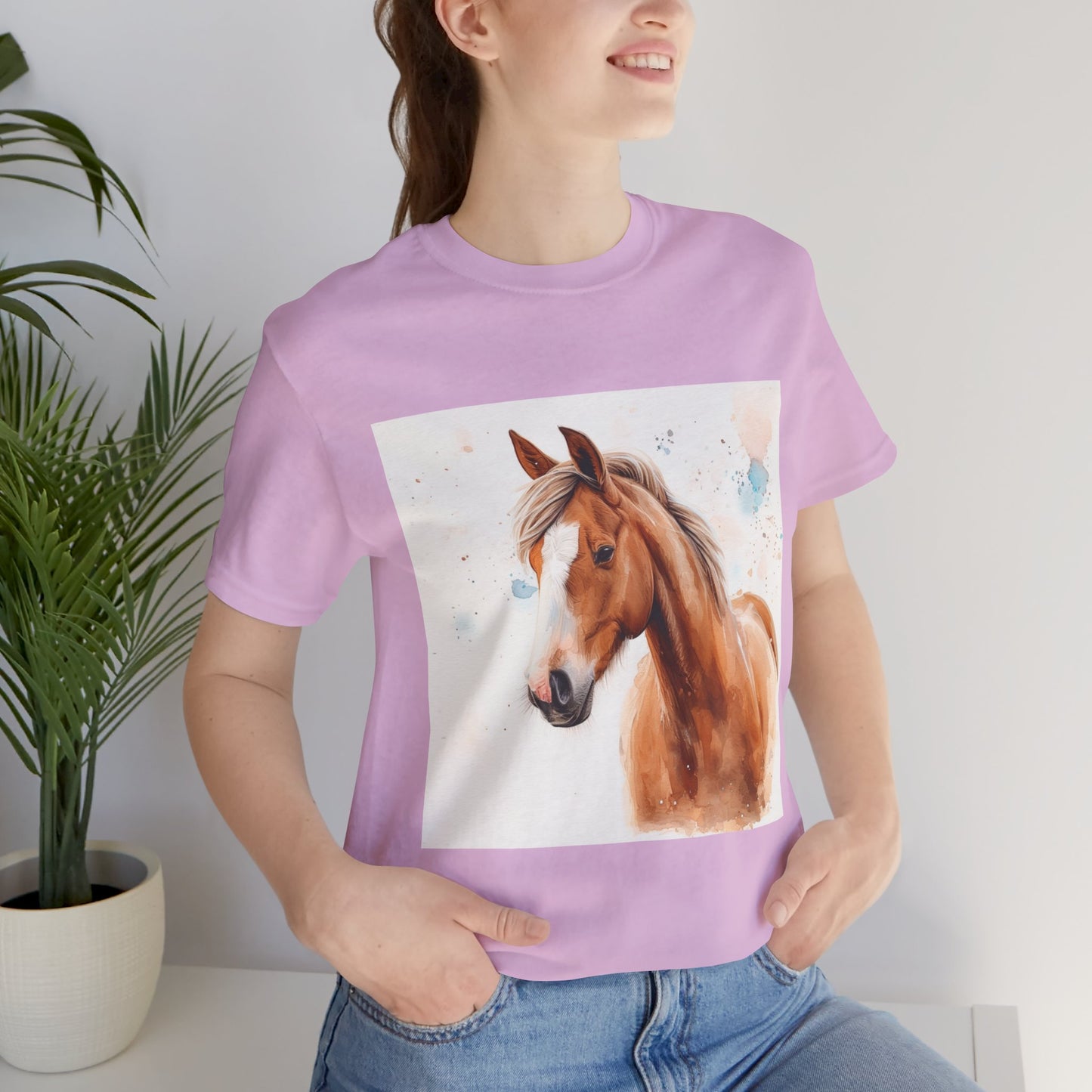 Playful Quarter horse Unisex Jersey Short Sleeve Tee