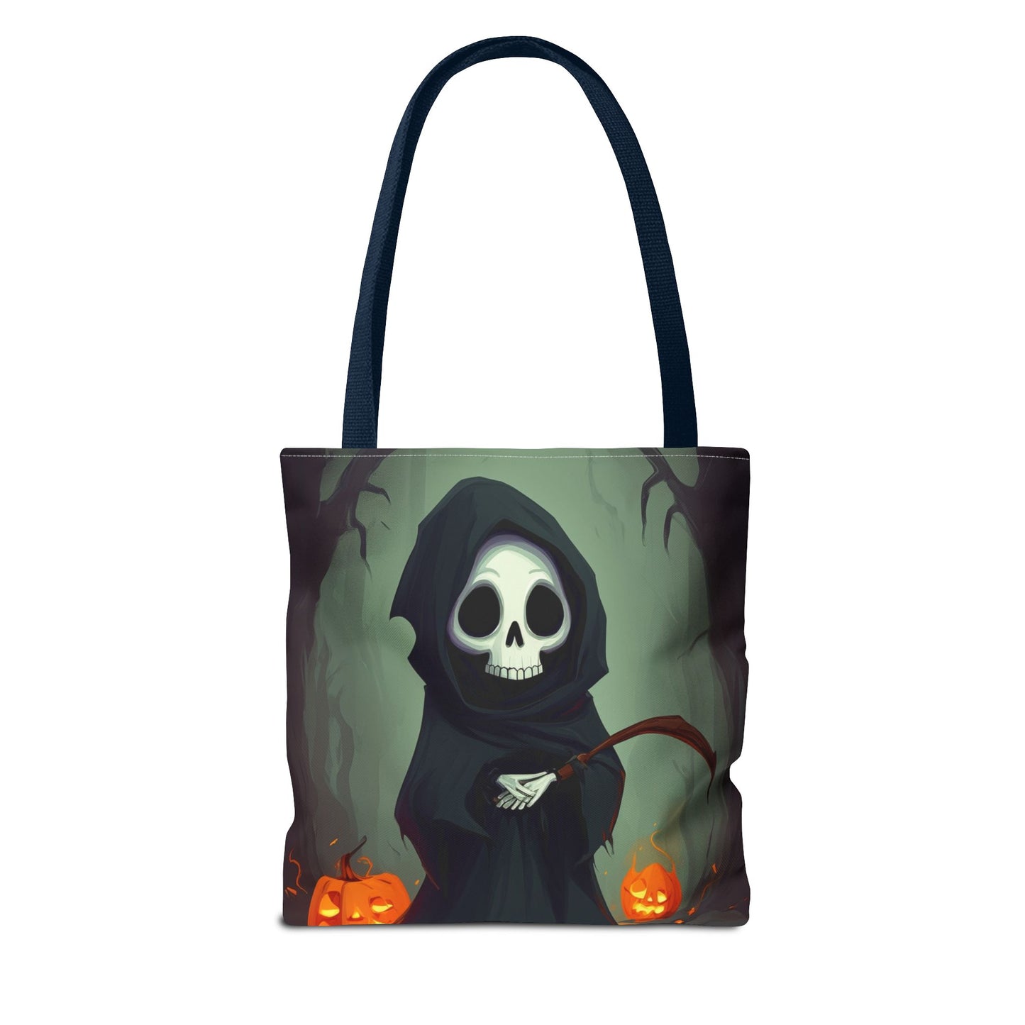 Spooky Forest Grim Reaper Tote Bag (AOP)