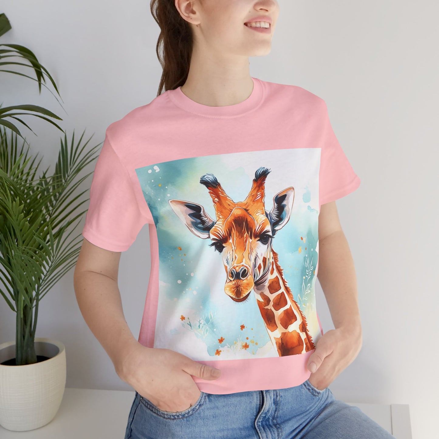 Cute Giraffe Unisex Jersey Short Sleeve Tee