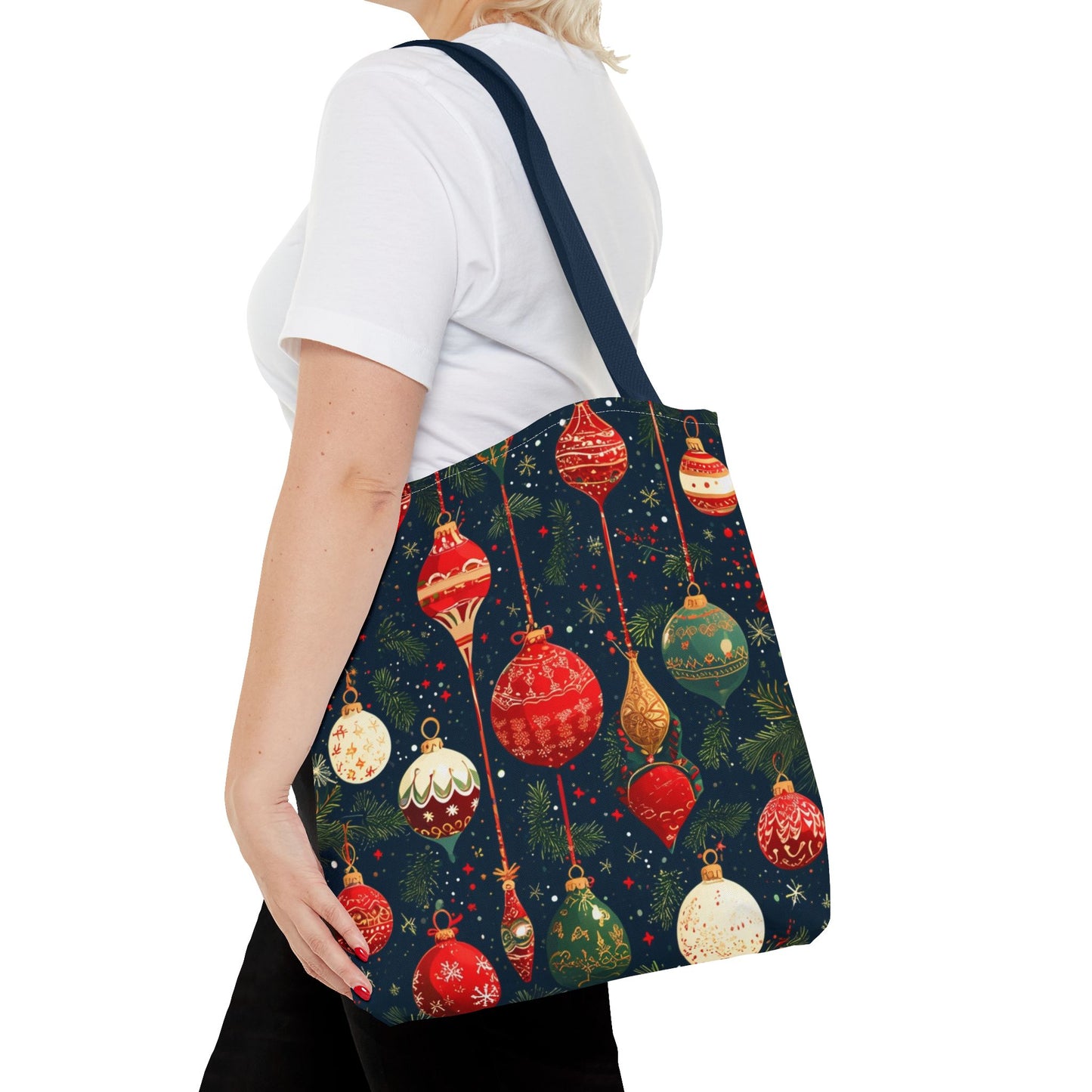 Dark Ornament Pattern Tote Bag (AOP)