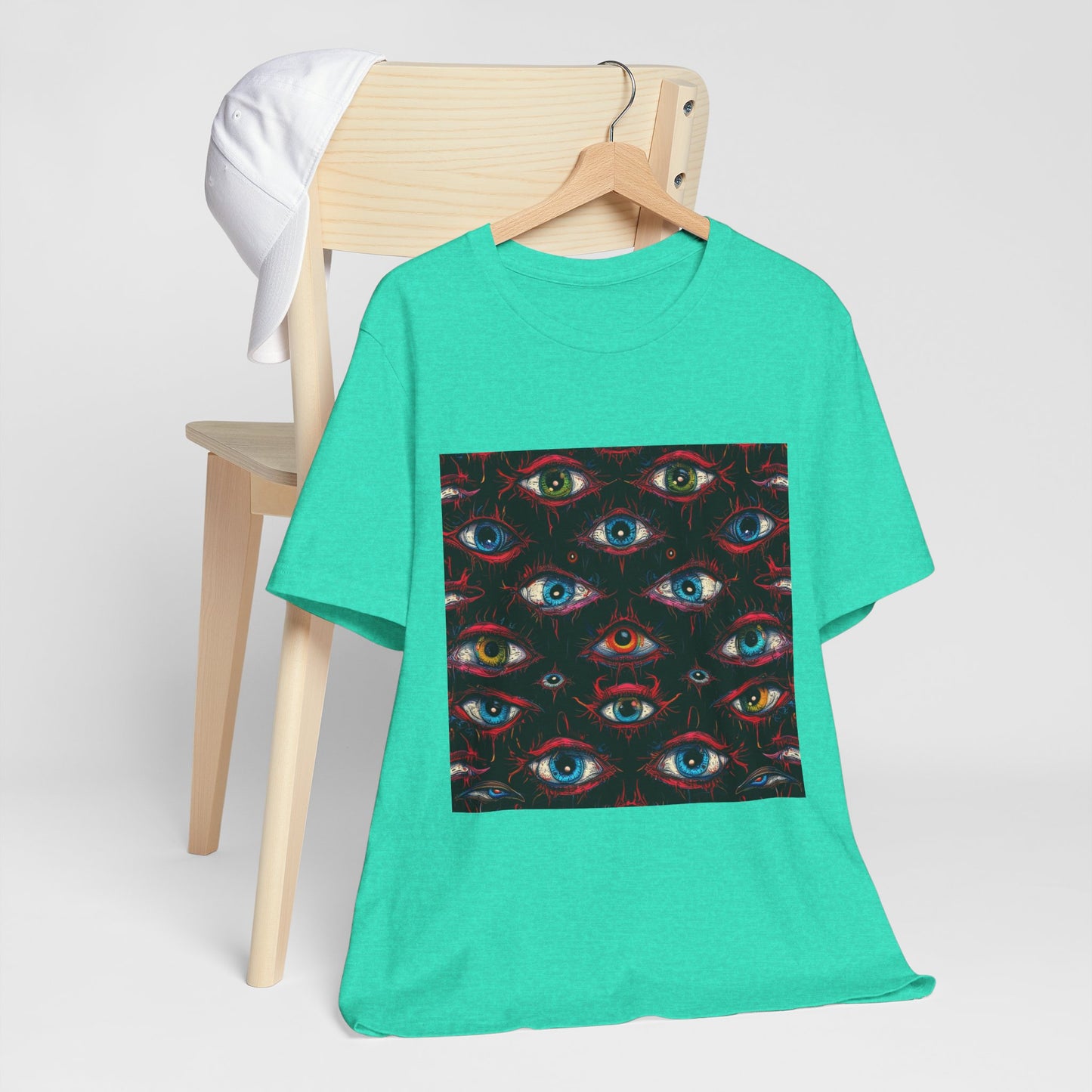 Creepy Eye Pattern Unisex Jersey Short Sleeve Tee