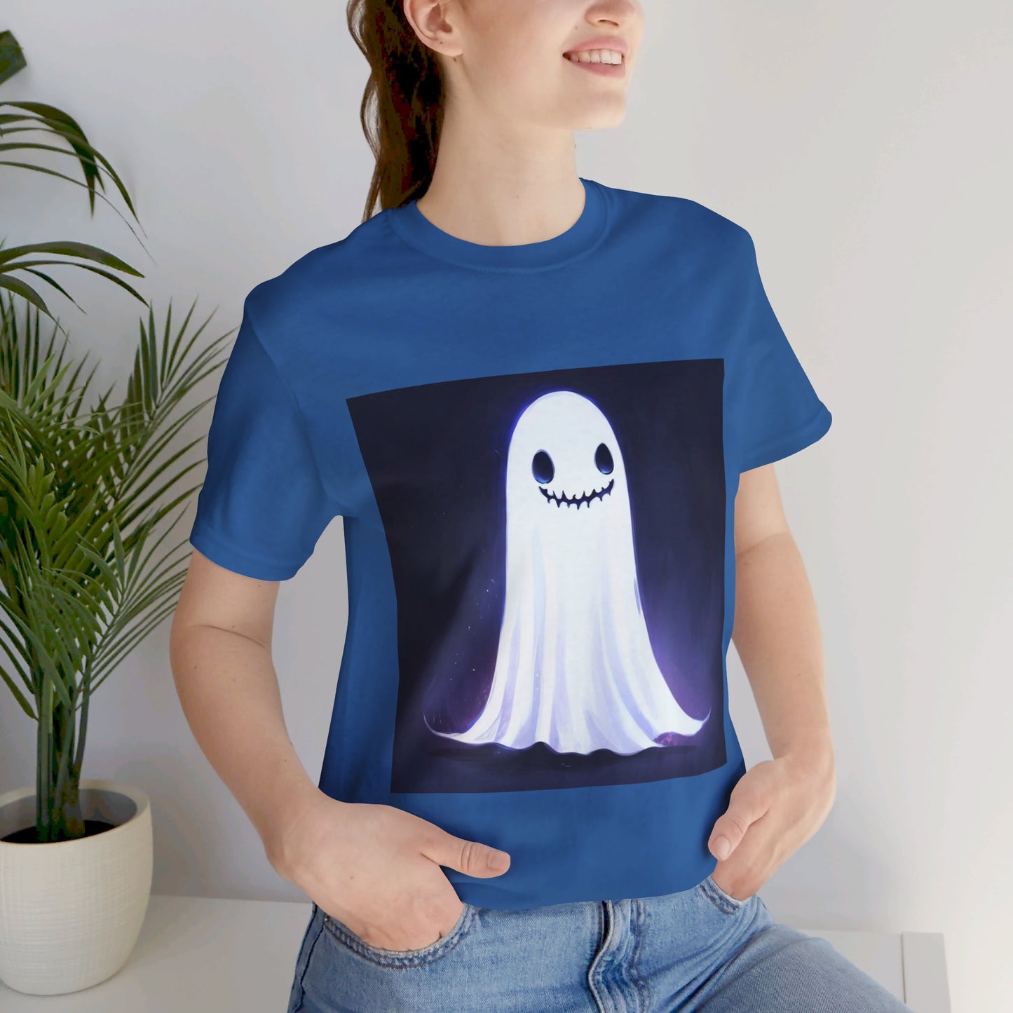 Creepy Cute Ghost Unisex Jersey Short Sleeve Tee