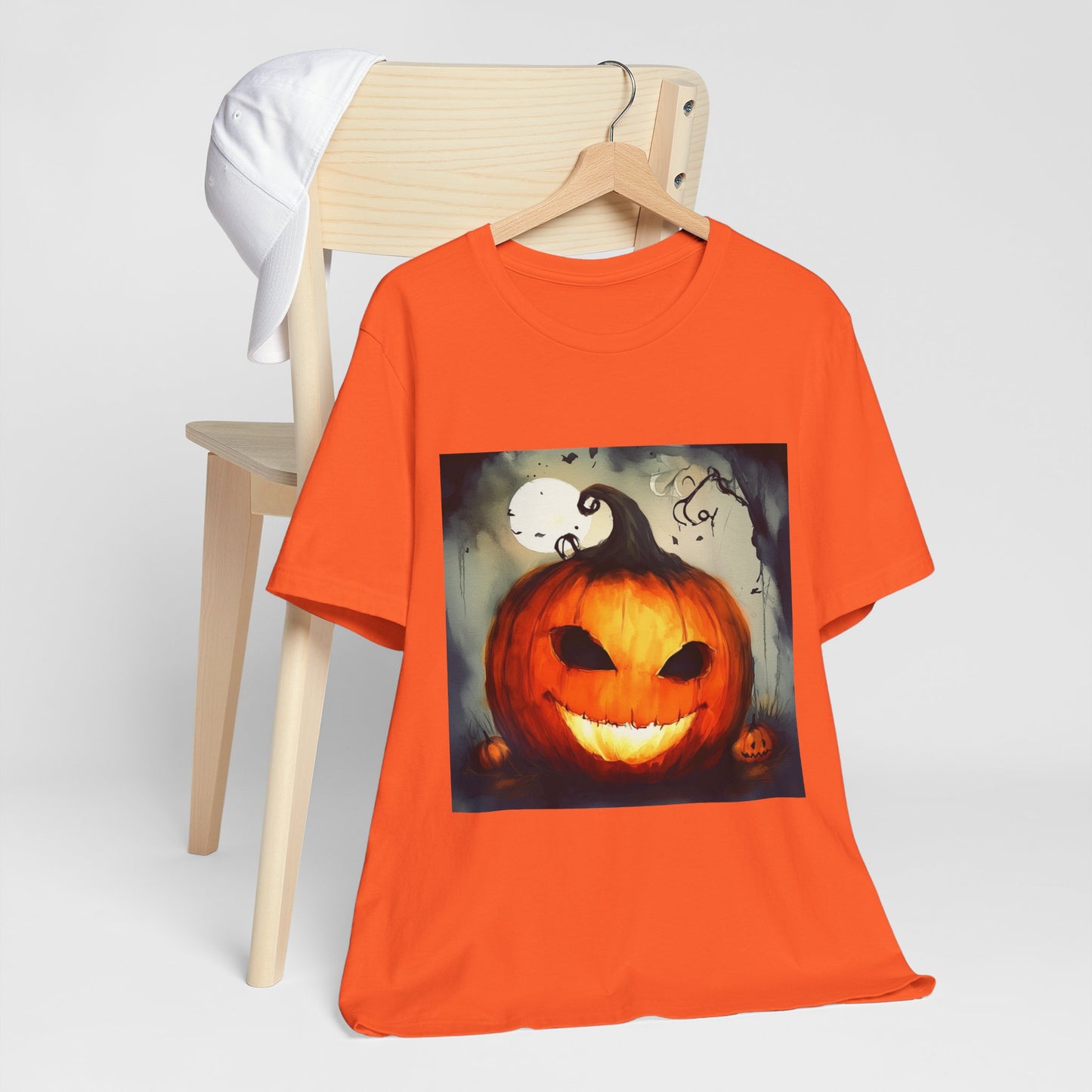 Spooky Jack o Lantern Unisex Jersey Short Sleeve Tee