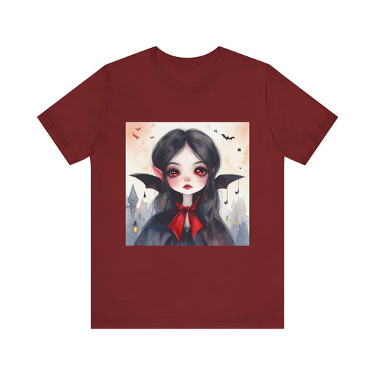 Cute Vampire Unisex Jersey Short Sleeve Tee