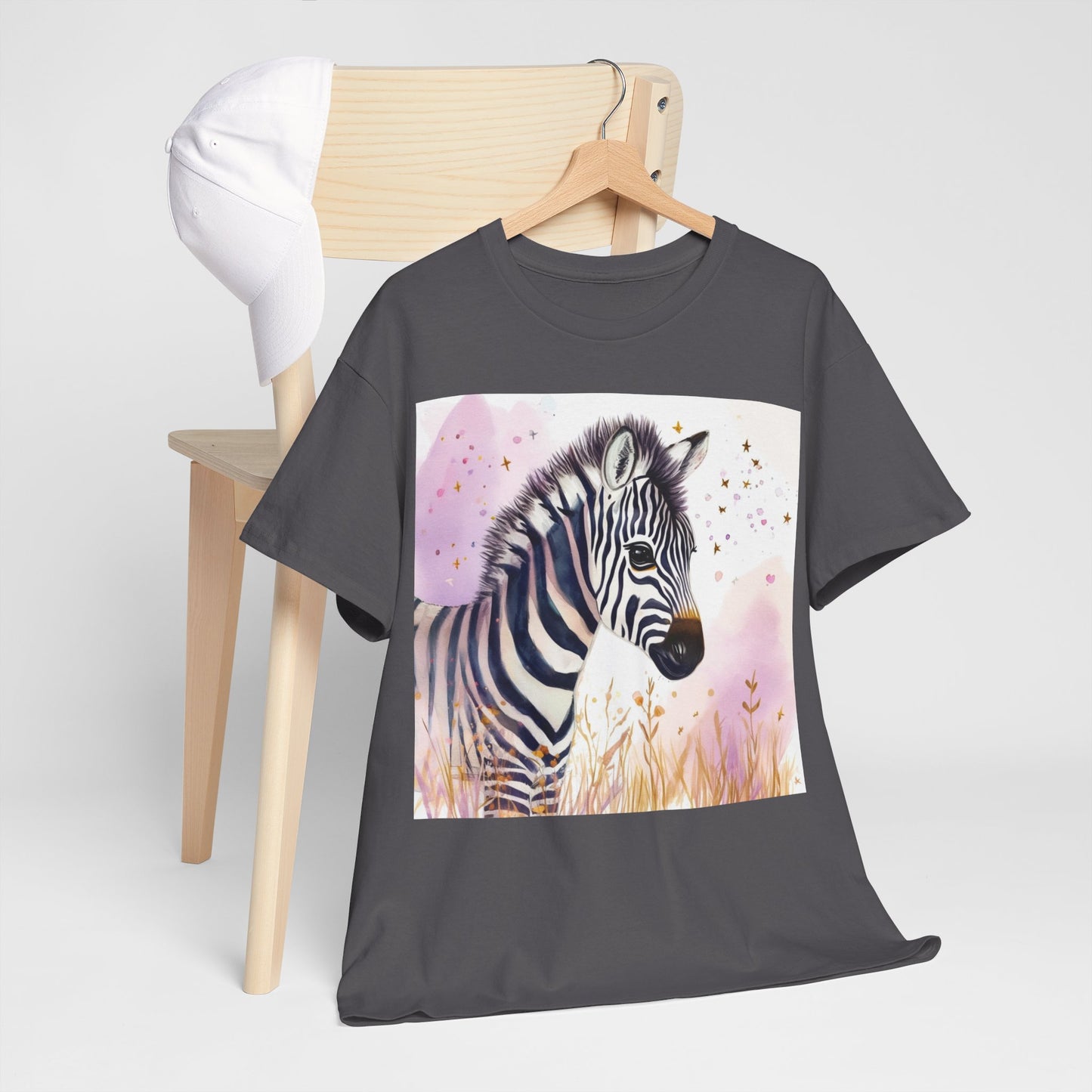 Fuzzy Zebra Unisex Heavy Cotton Tee